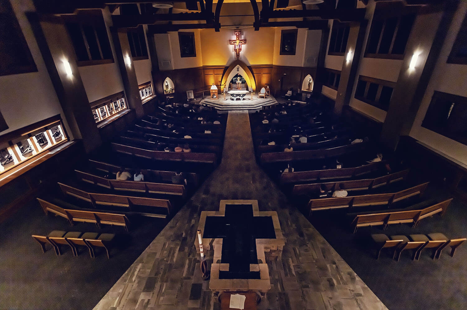 Night service at All Saints Chapel