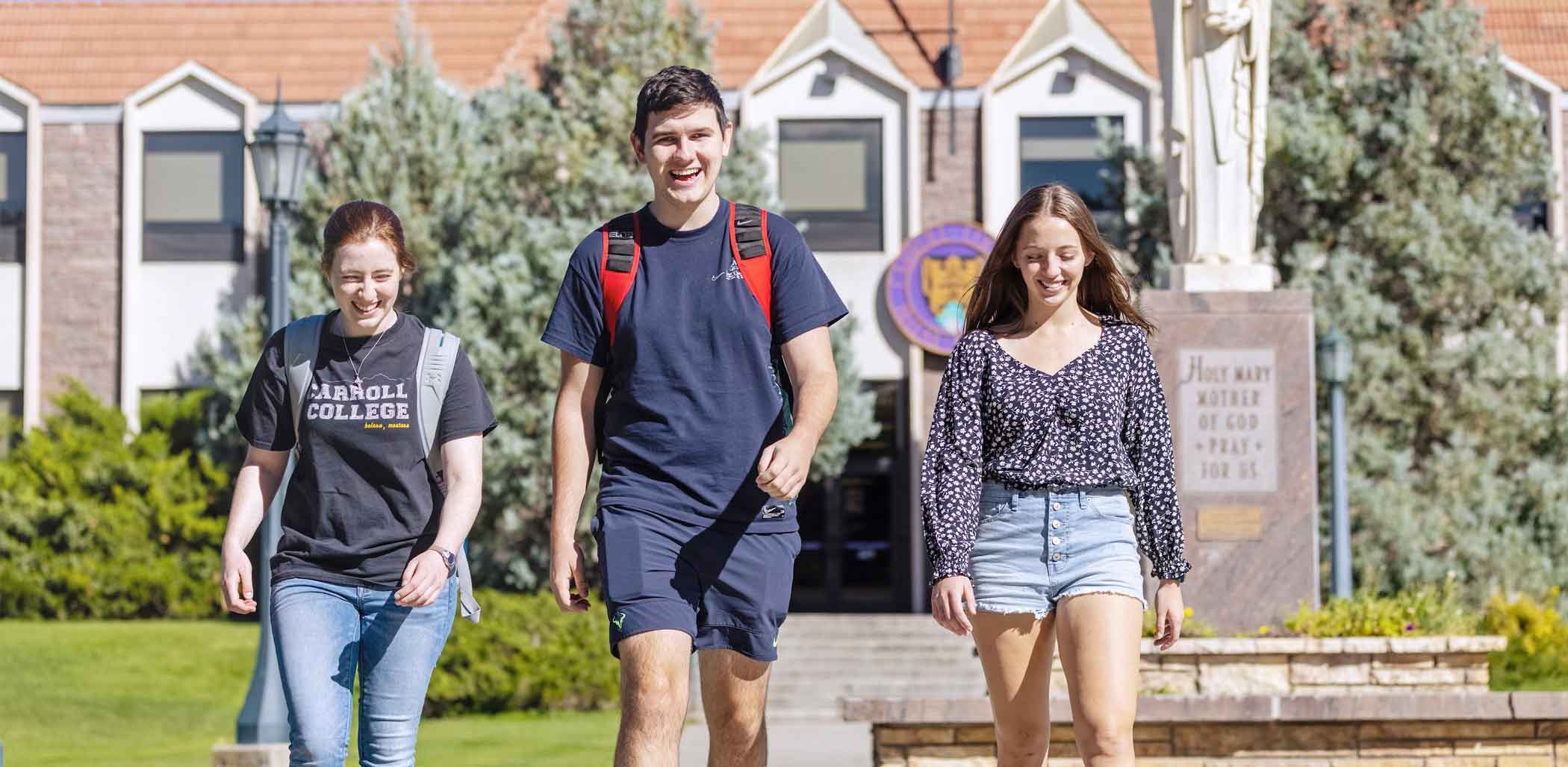 Students Walking on Campus