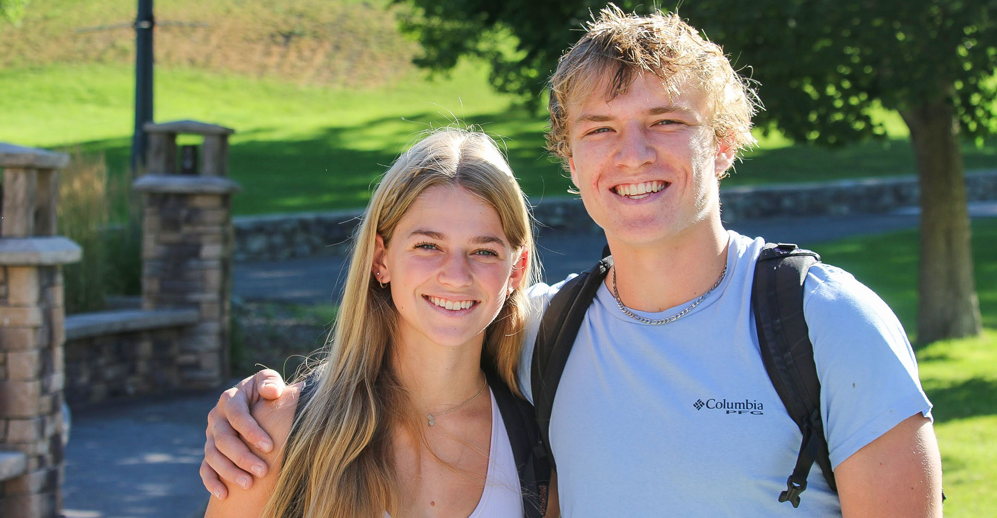 Two Carroll Students Smiling