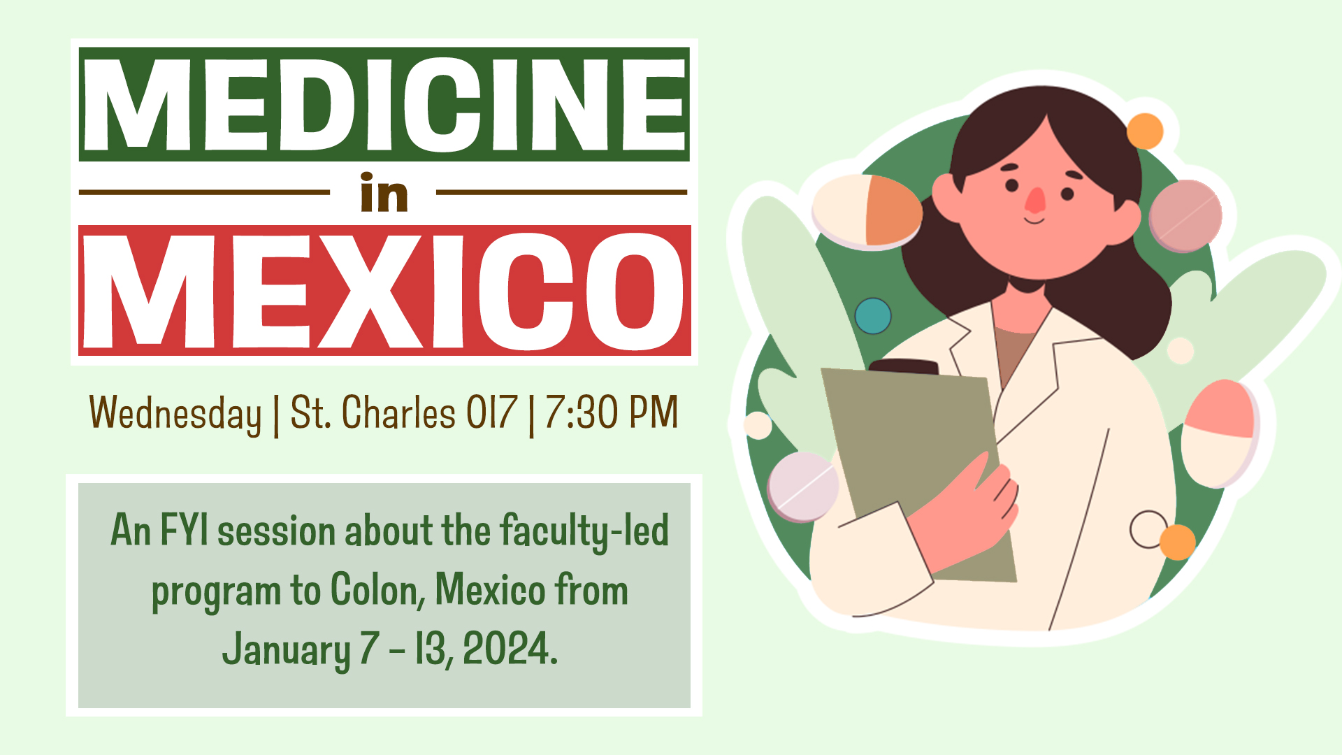 FYI Session Medicine in Mexico Carroll College