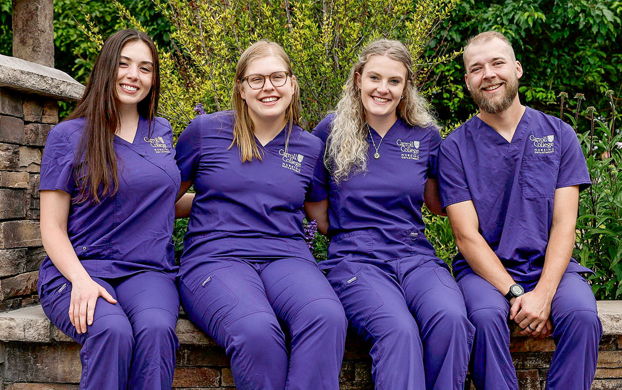 Four Nursing Students