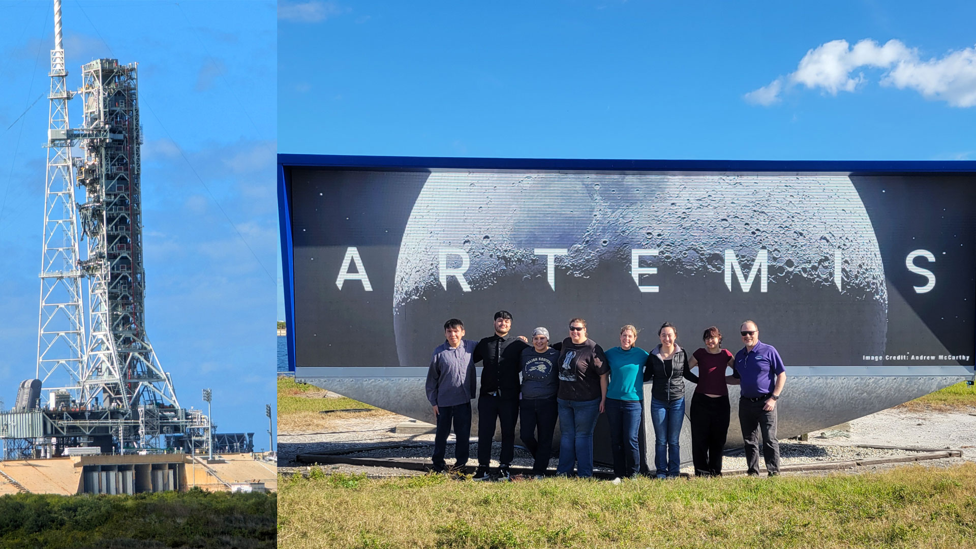 Montana Space Grant Consortium (MSGC) and Carroll professor Dr. Shaun Scott at the Kennedy Space Center