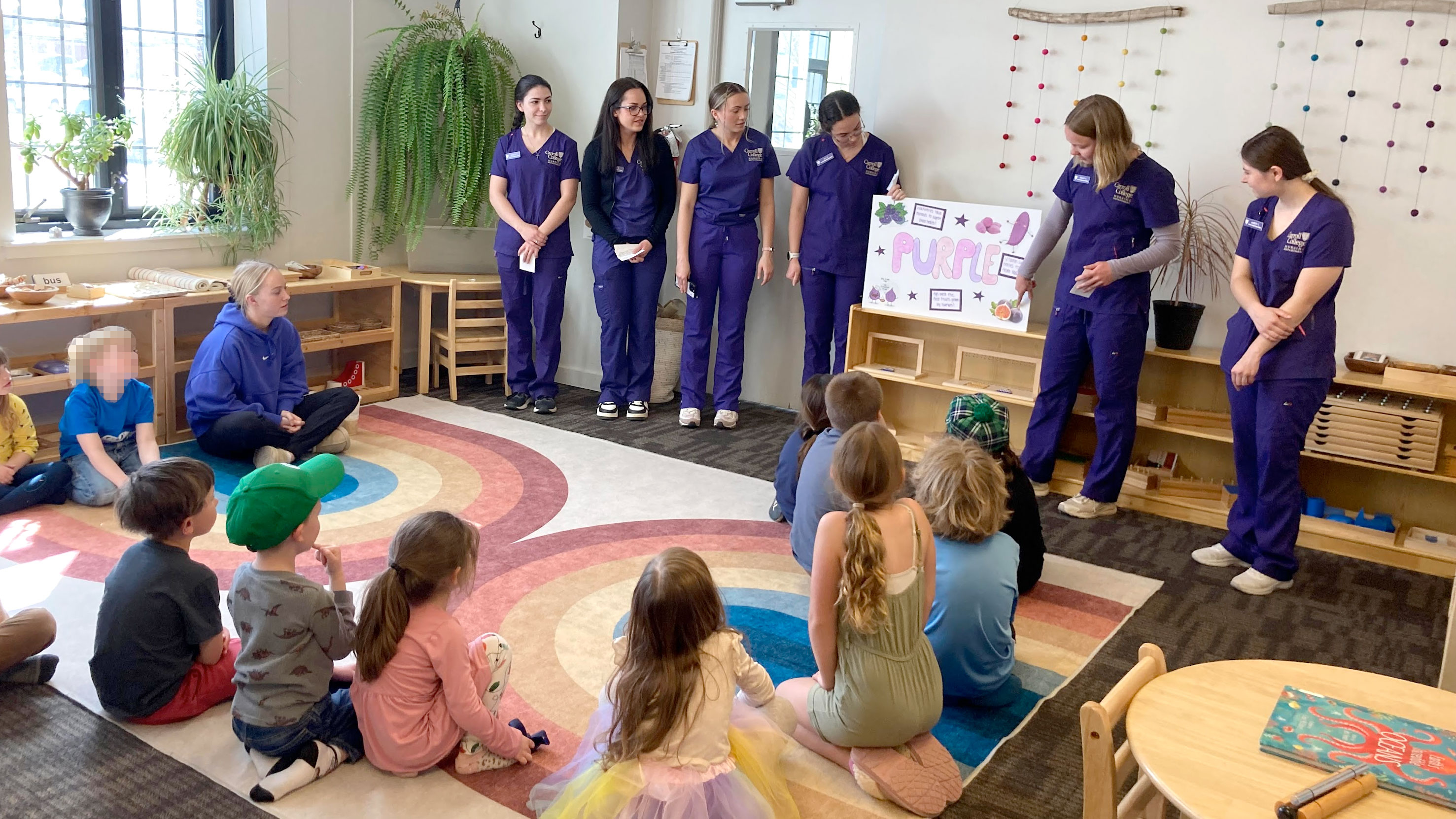 Nursing Students at Montessori Elementary School