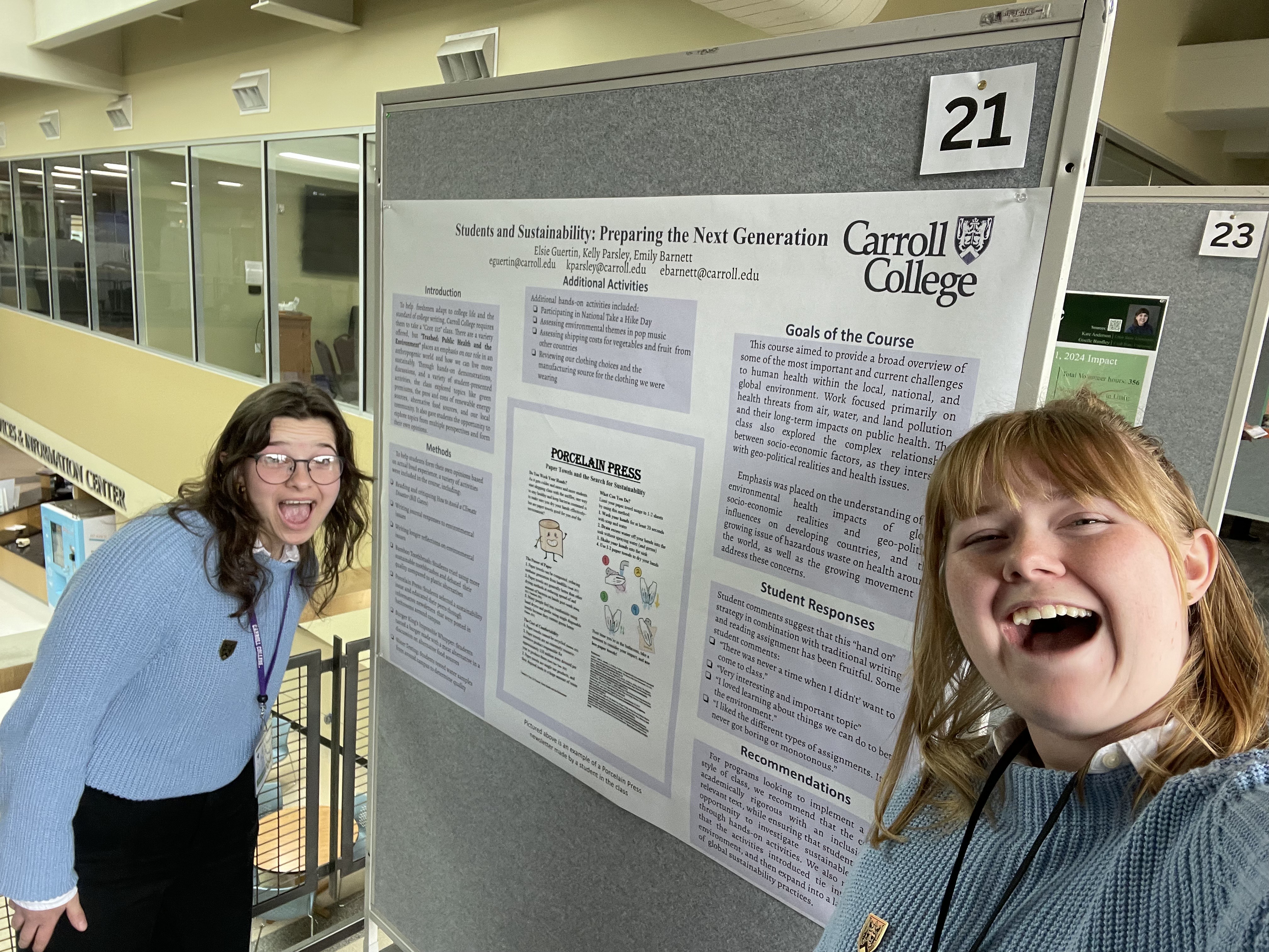 Freshman Presenting Poster