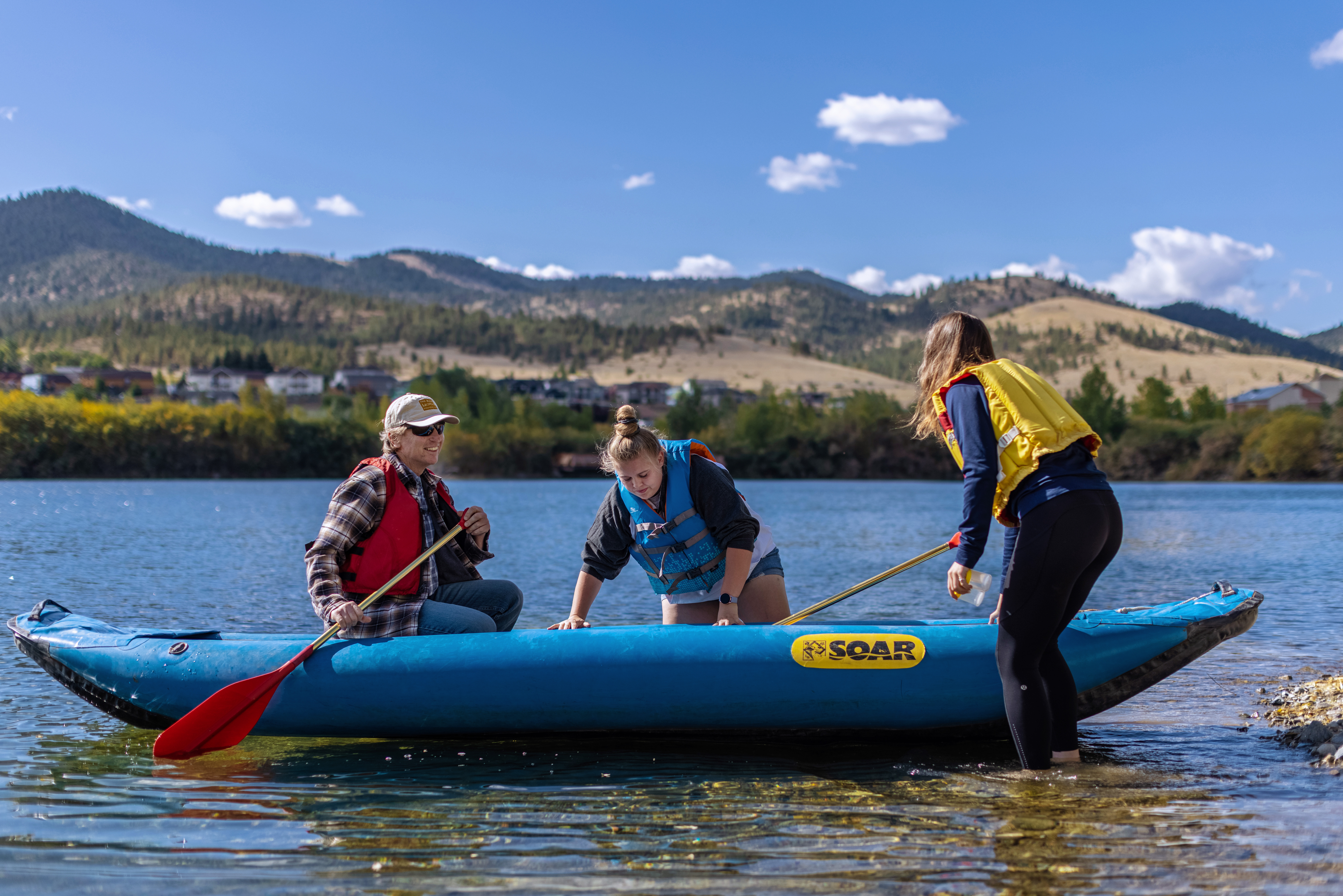 Students in Boat