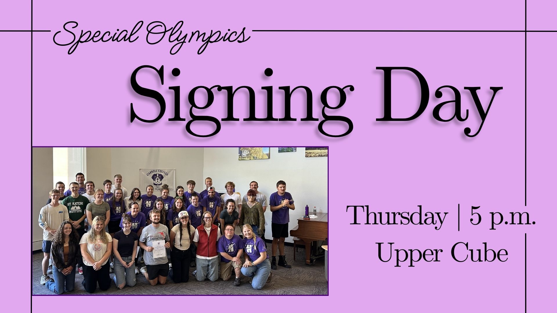 Special Olympics Signing Day