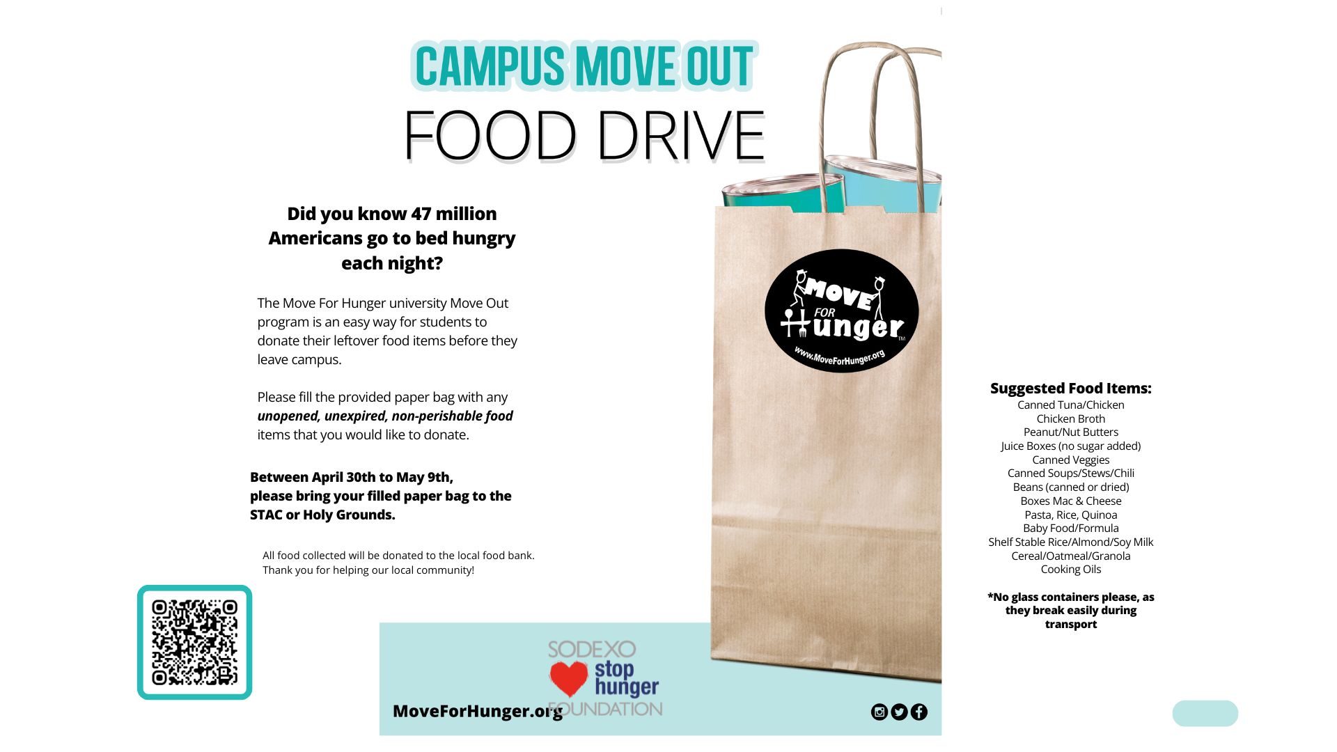 Move Out for Hunger Food Drive