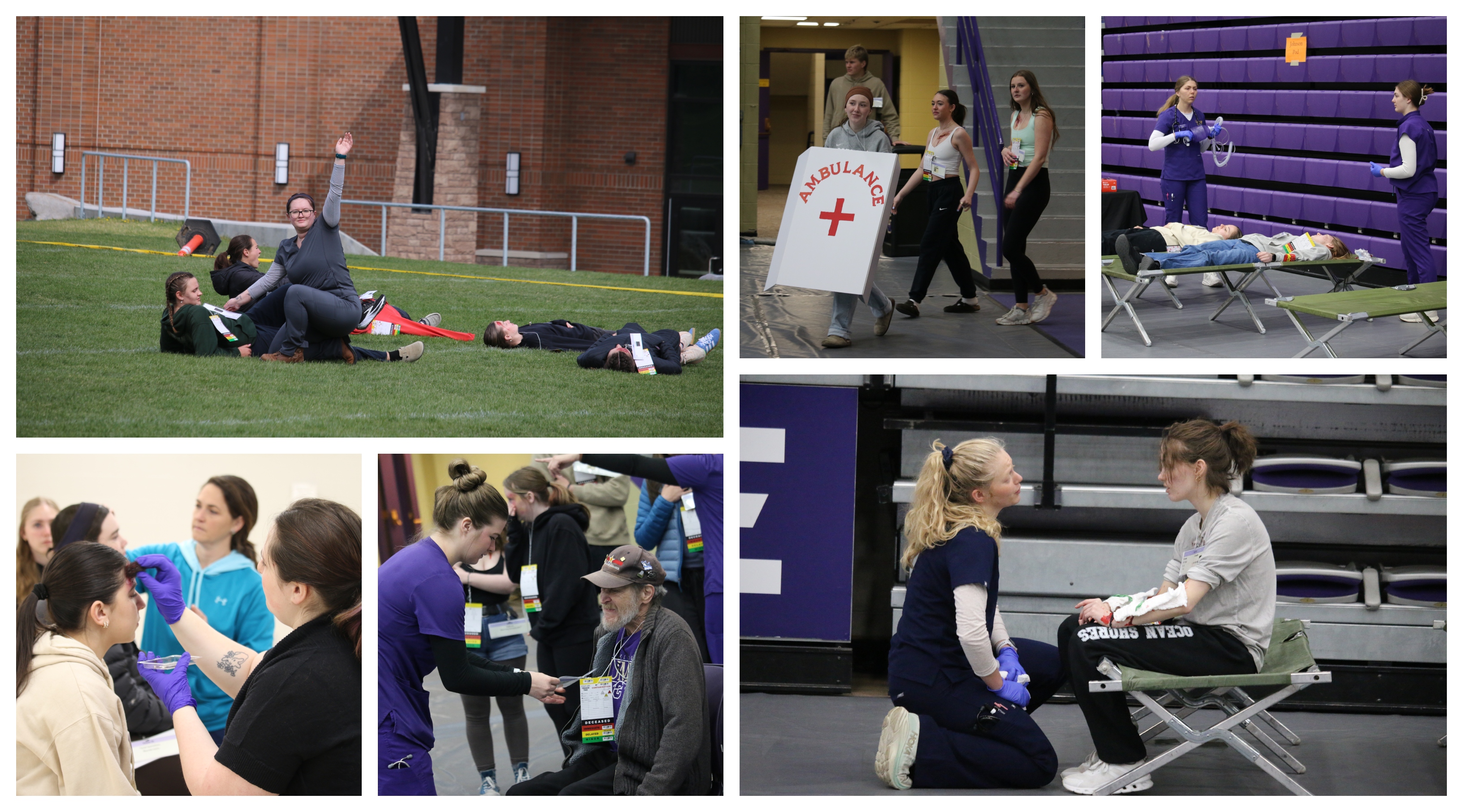 Photos of Mock Mass Casualty Training