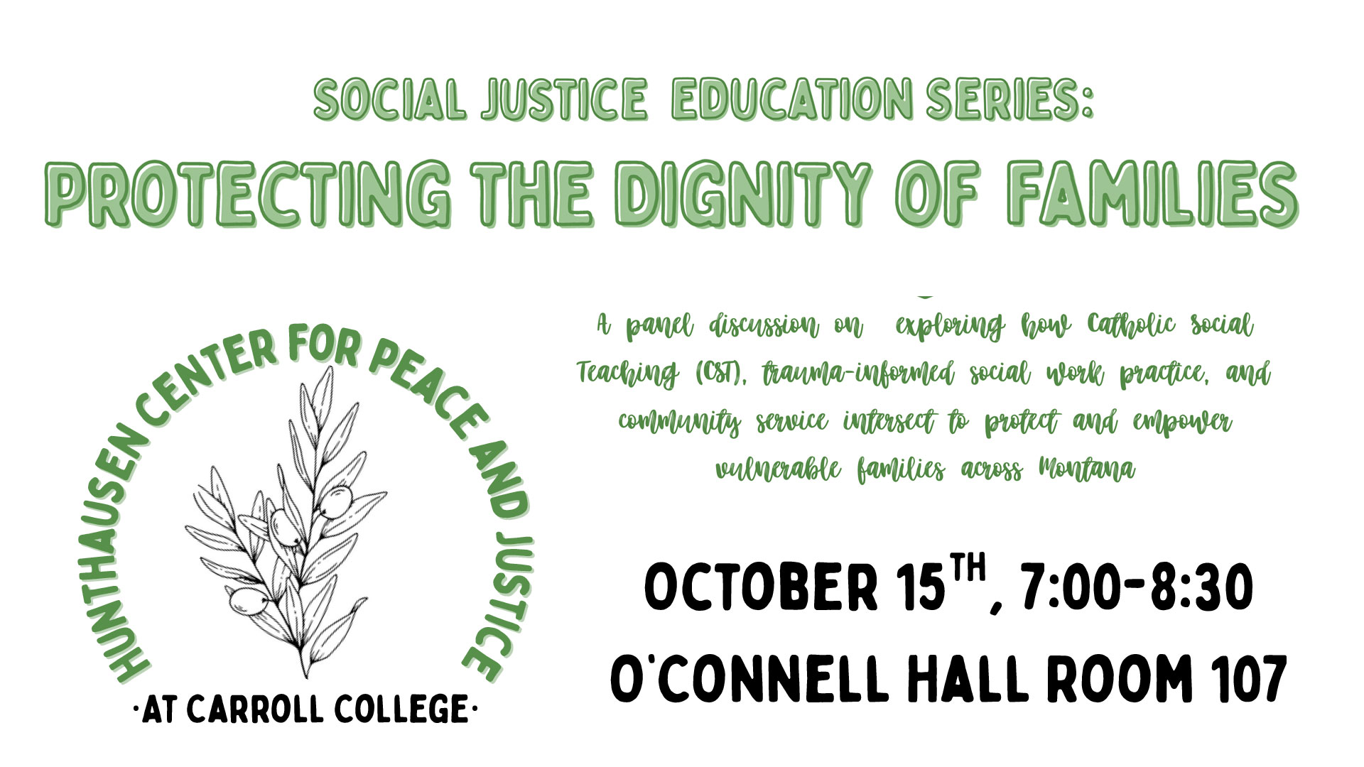 CPJ Social Justice Education Panel: Protecting the Dignity of Families