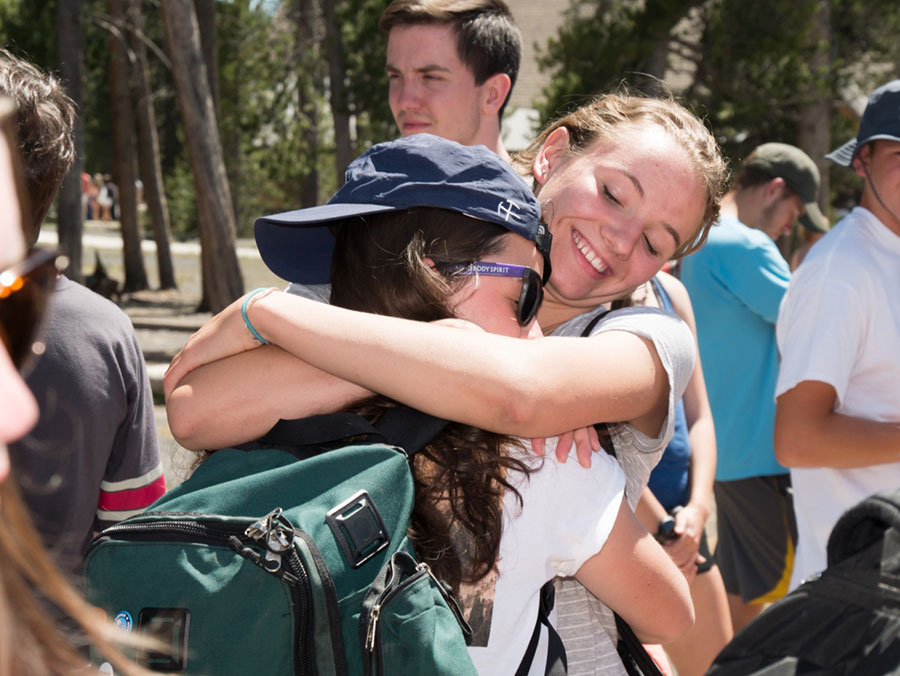 St Kateri, Friends Hug 