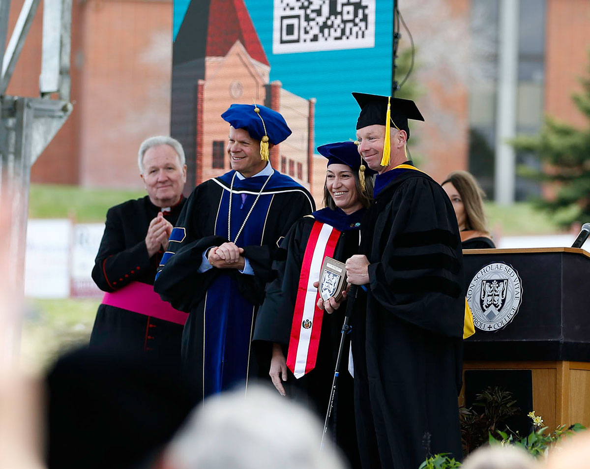 Eric Sullivan at Carroll College Commencement 2022