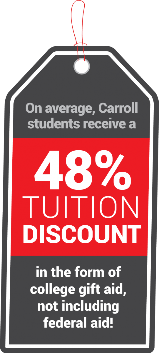 Graphic of 48% Tuition Discount