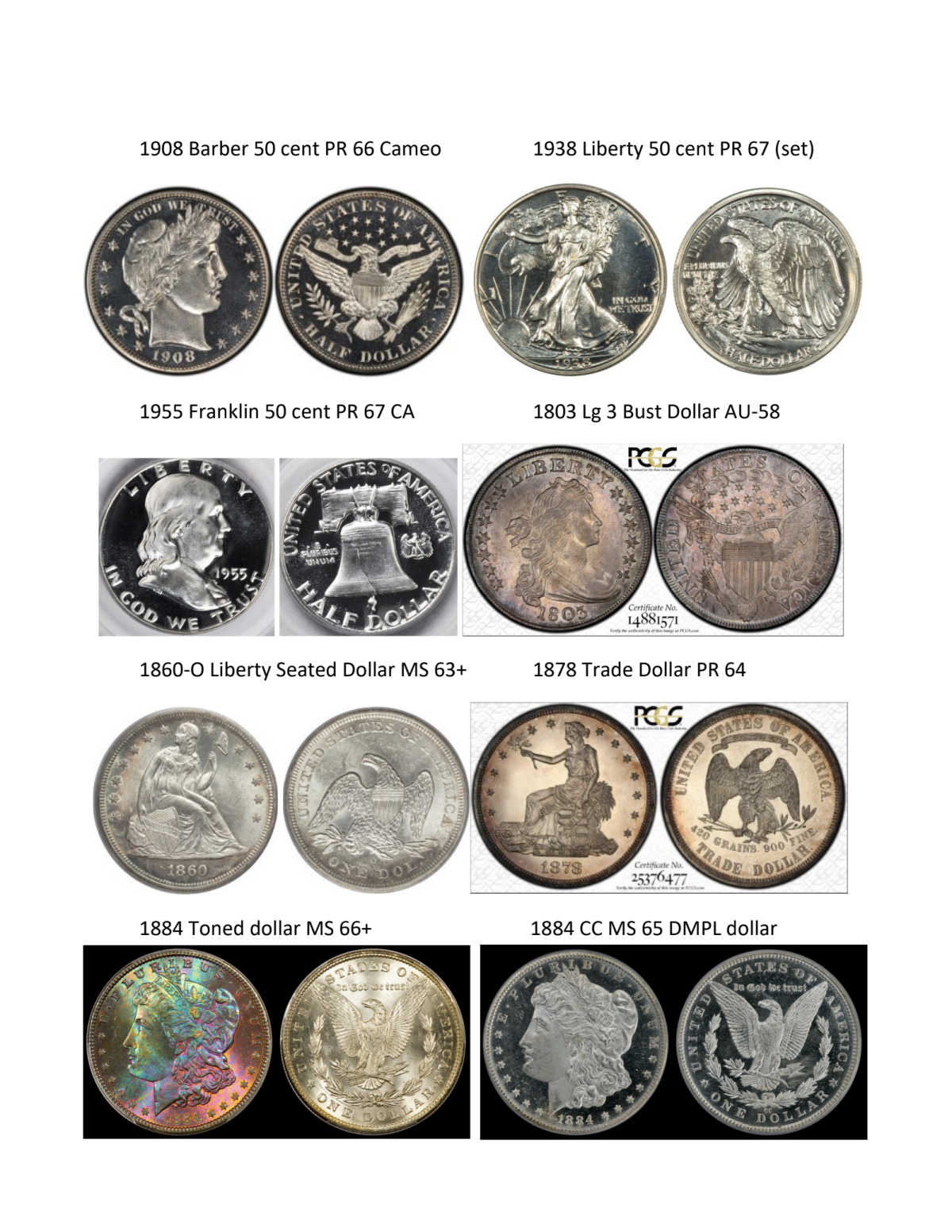 Pierson coins