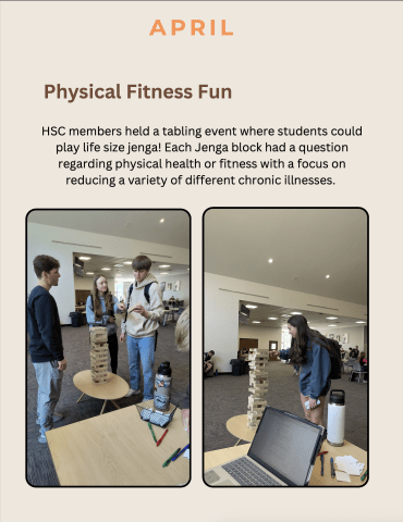 HS Club 2024-2025 Newsletter - April