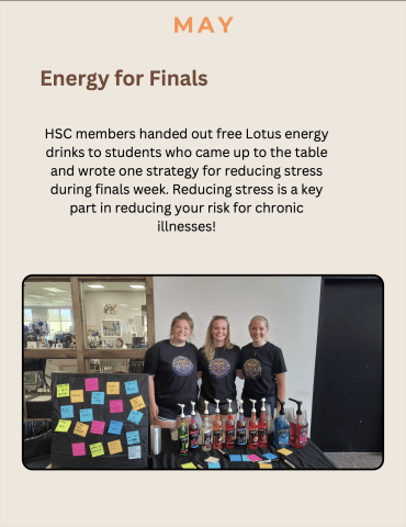 HS Club 2024-2025 Newsletter - May