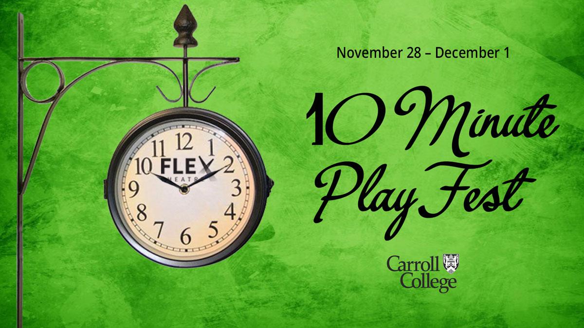 Carroll Theatre presents 10-minute Play Festival graphic