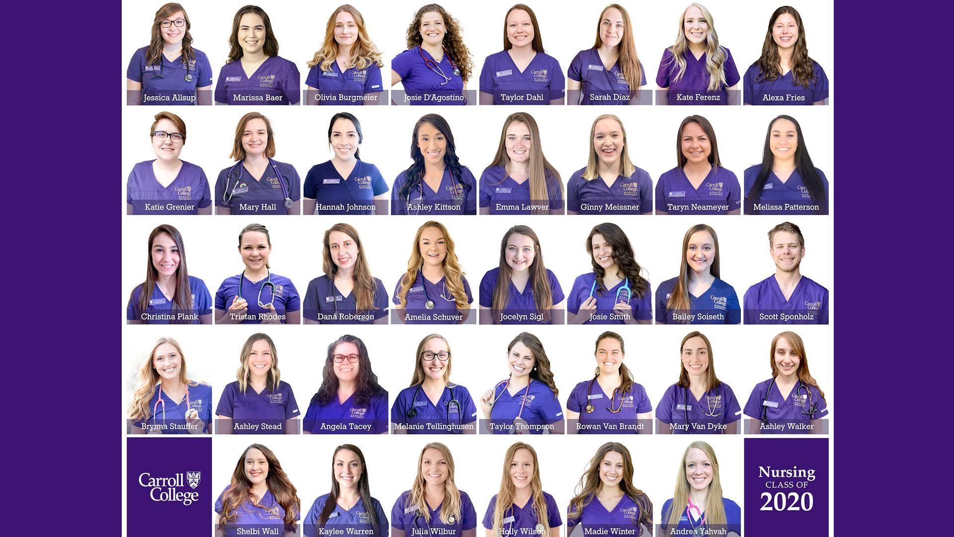 2020 Nursing Graduates