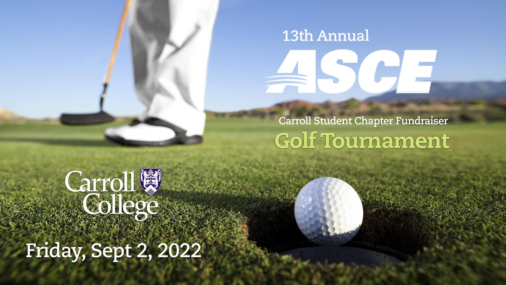ASCE Student Fundraiser Golf Tourney graphic