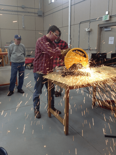 Students working in the Carroll College Engineering Lab