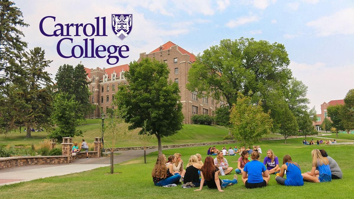 Carroll College Campus where students gather