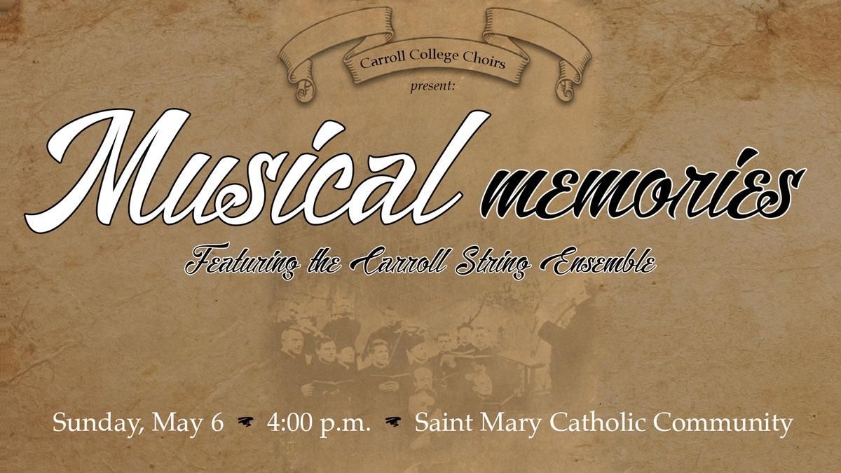 Carroll Choirs Musical Memories Graphic