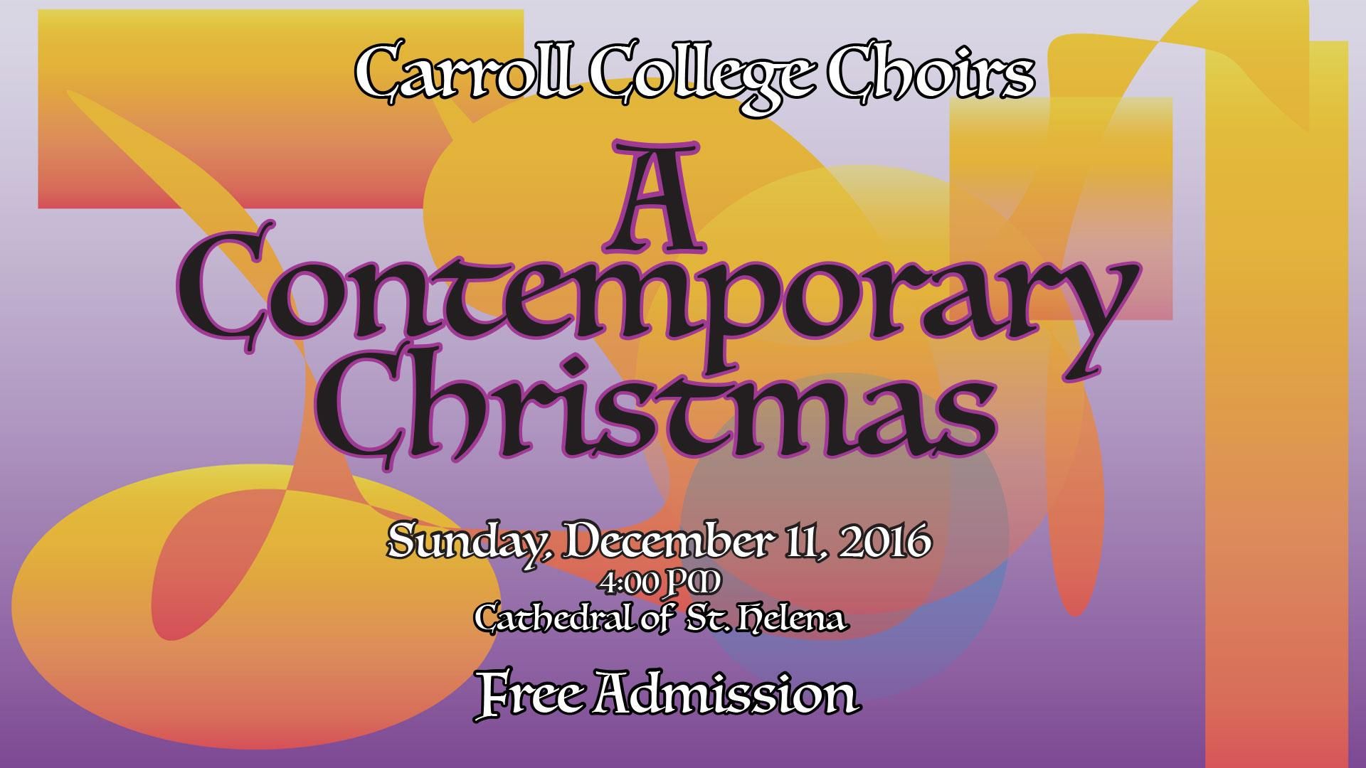 Graphic for Carroll Choirs Christmas Concert
