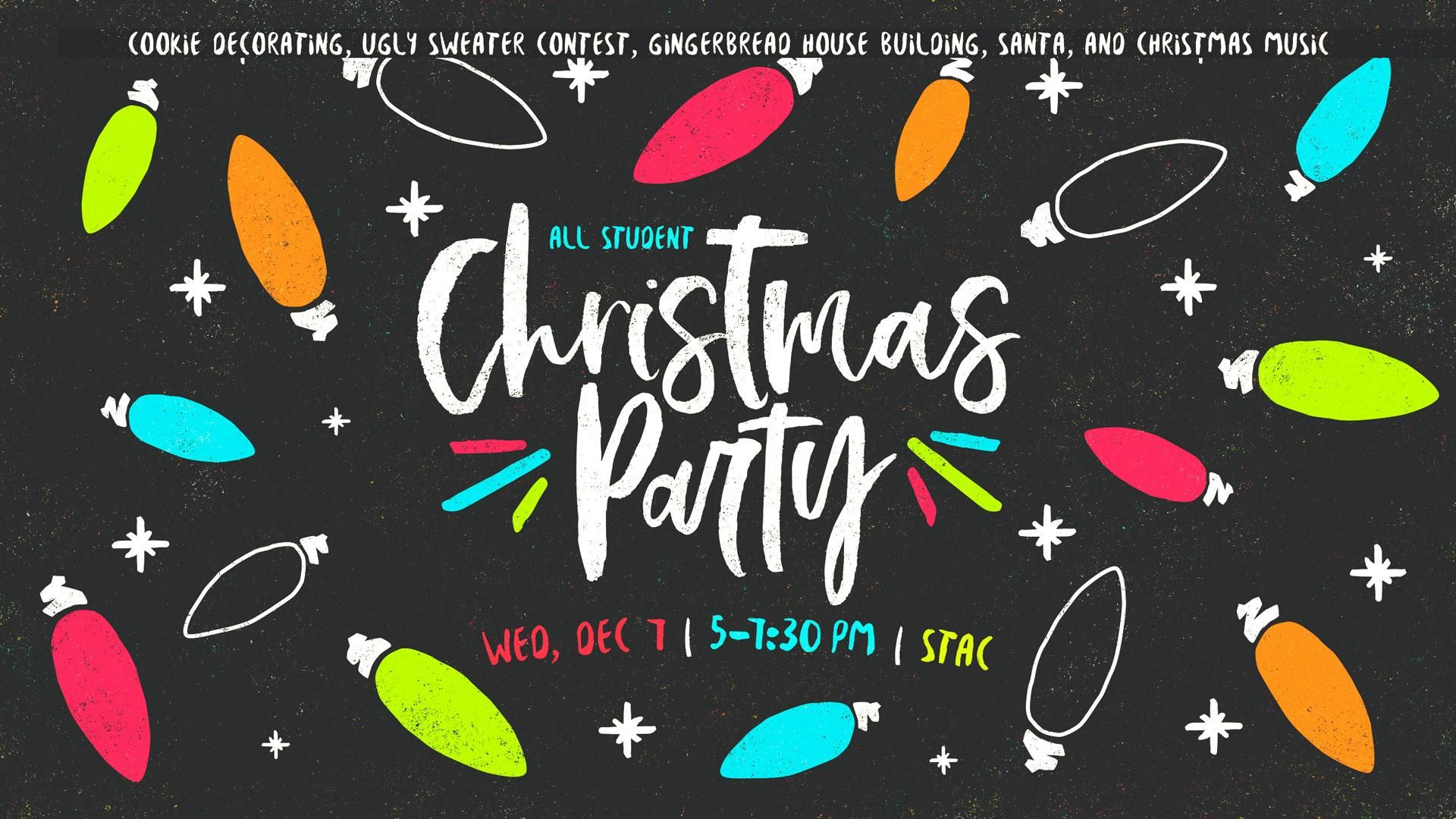 Christmas party graphic