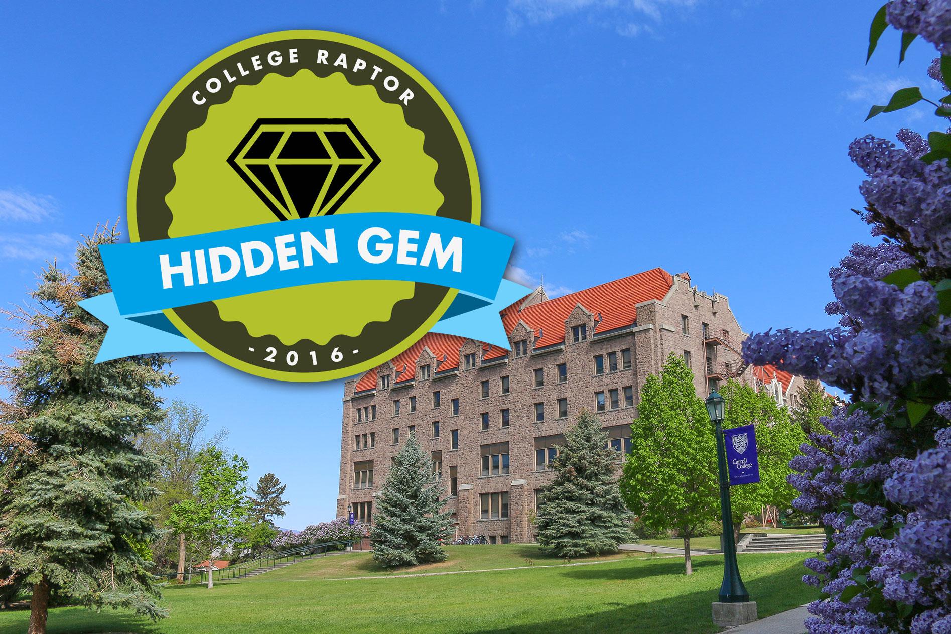 Carroll Named Top 'Hidden Gem' College in Montana Graphic