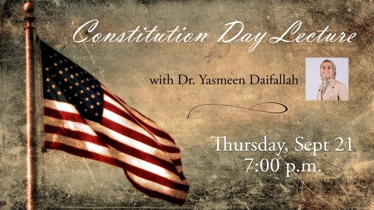Constitution Day lecture Graphic