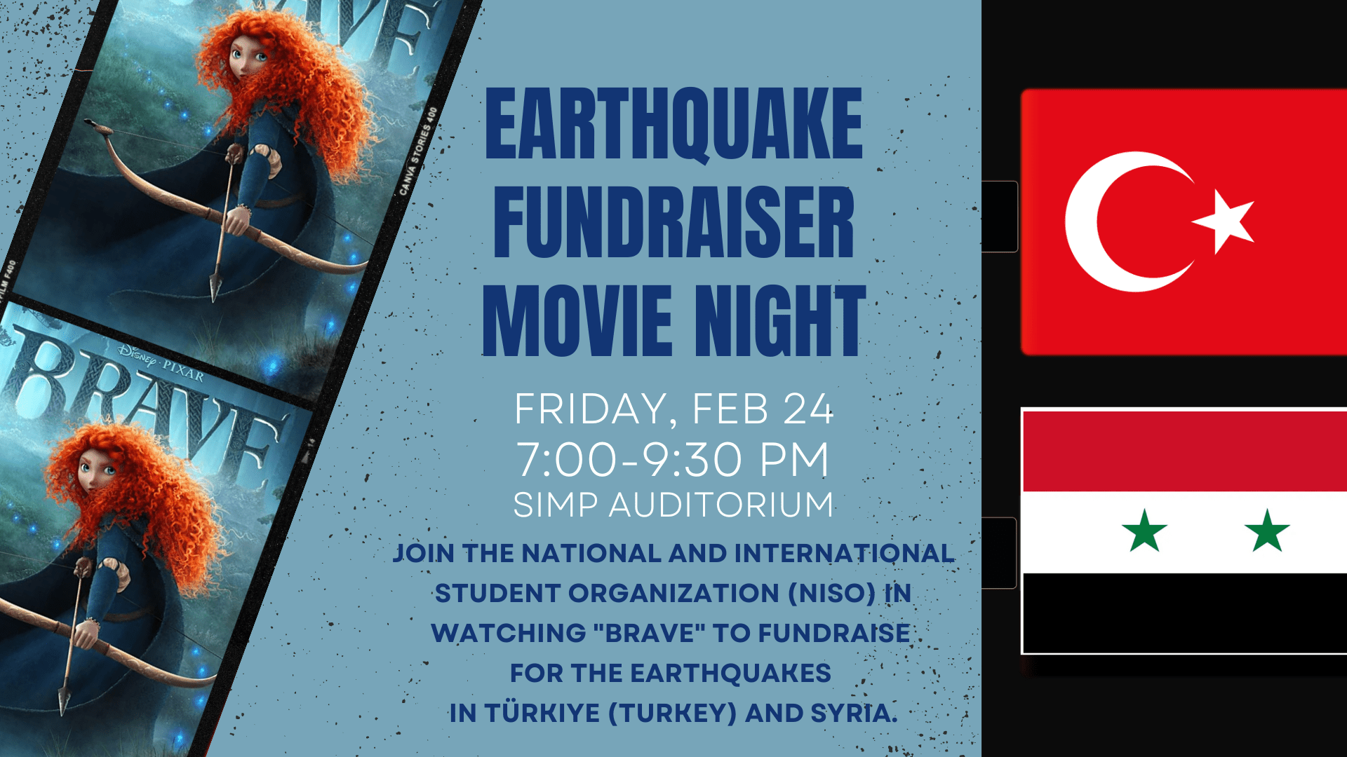 Earthquake Fundraiser graphic