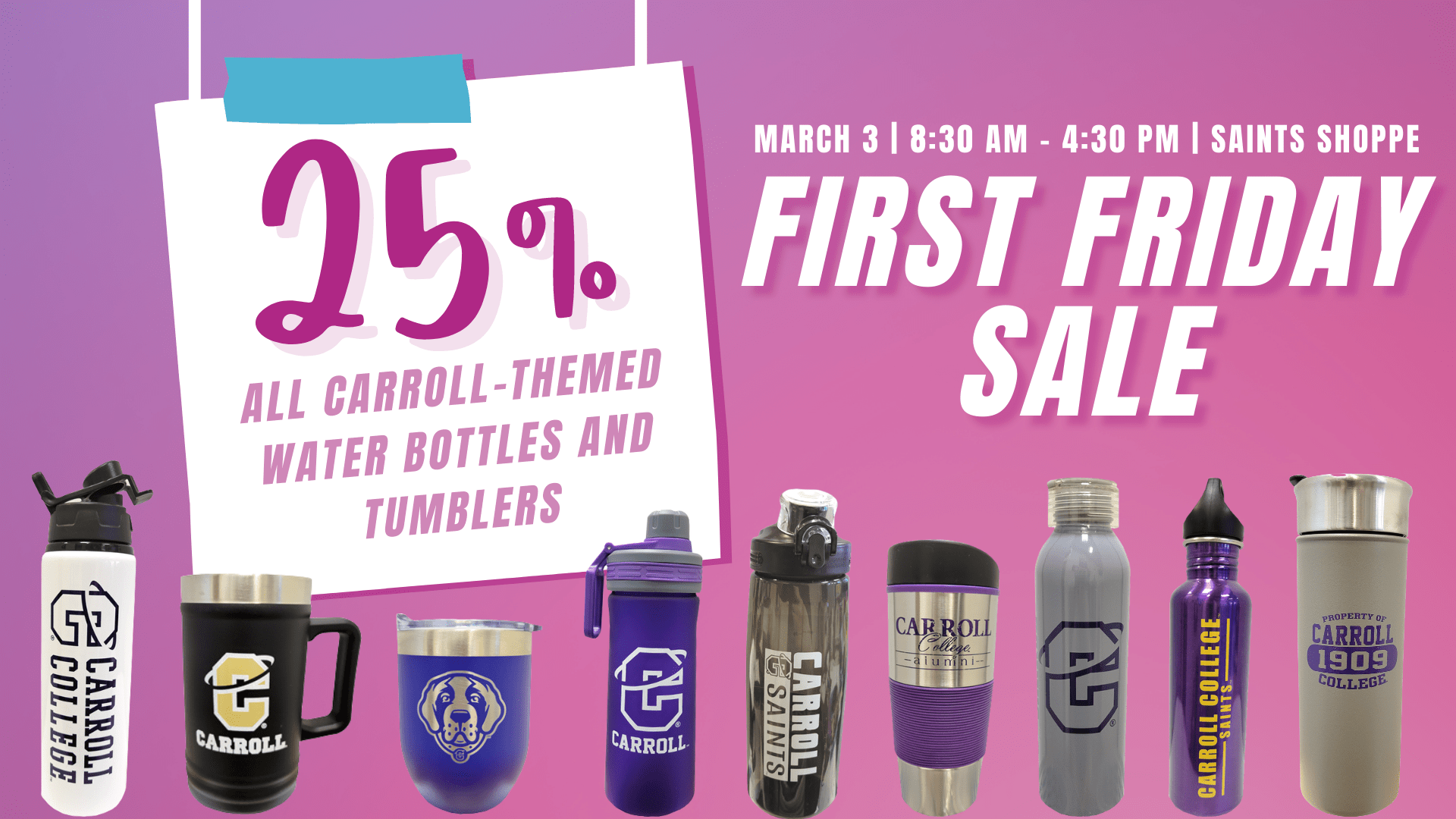 First Friday Sale