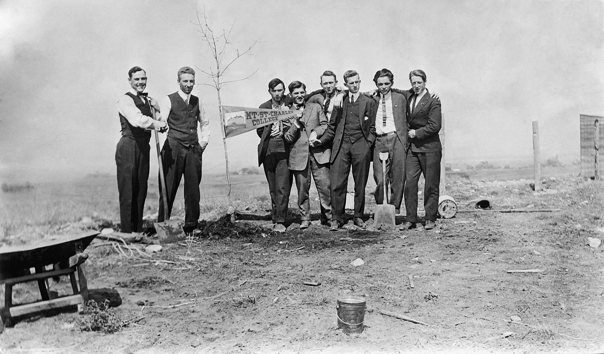 Old Image of early Carroll College Founders