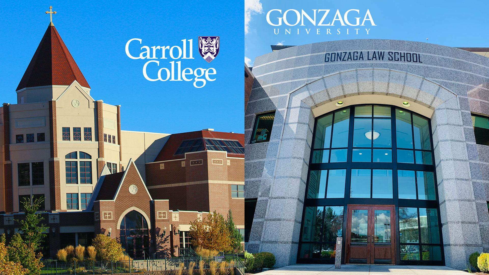Carroll College and Gonzaga University