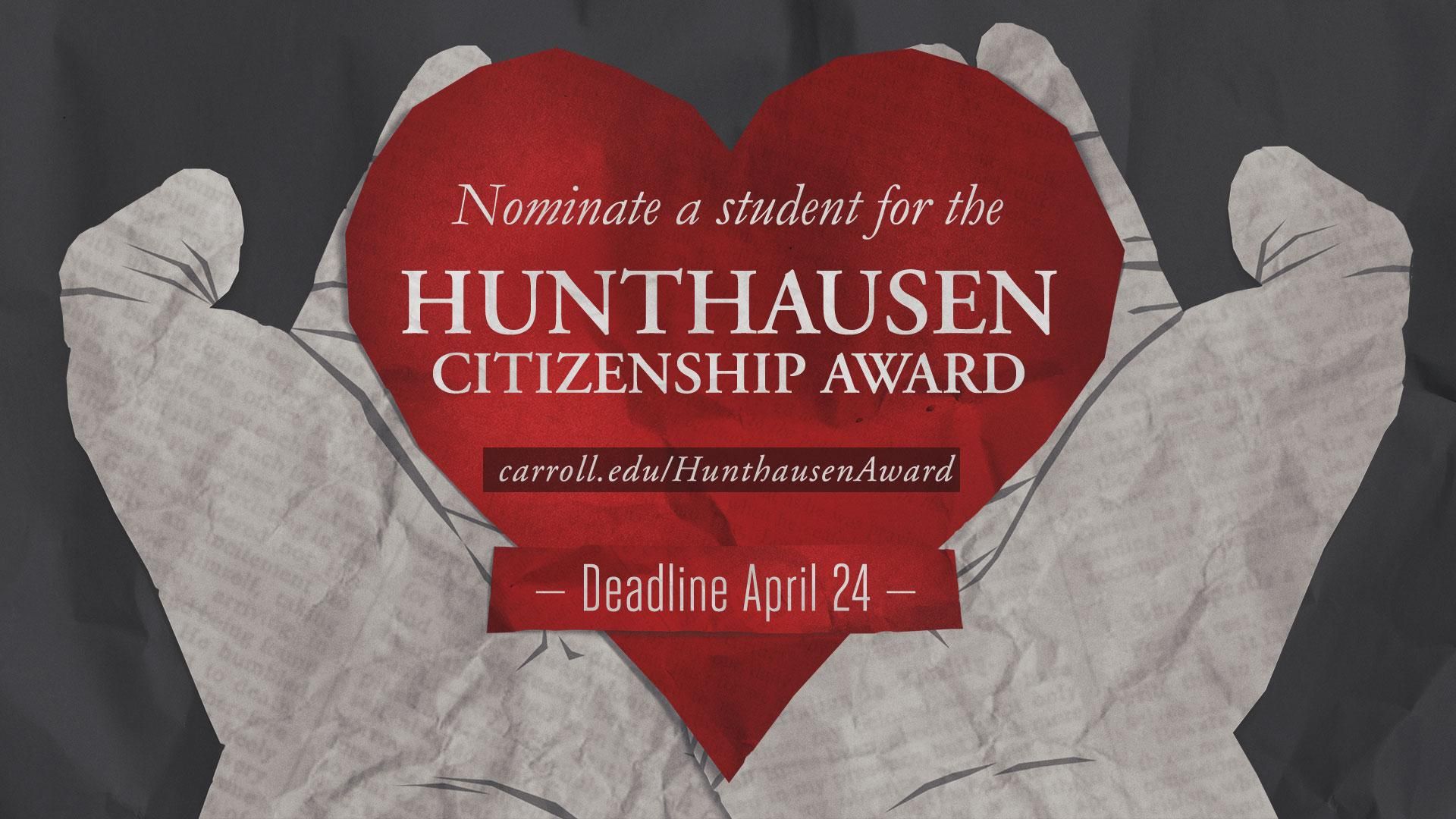 Hunthausen Outstanding Citizenship Award graphic