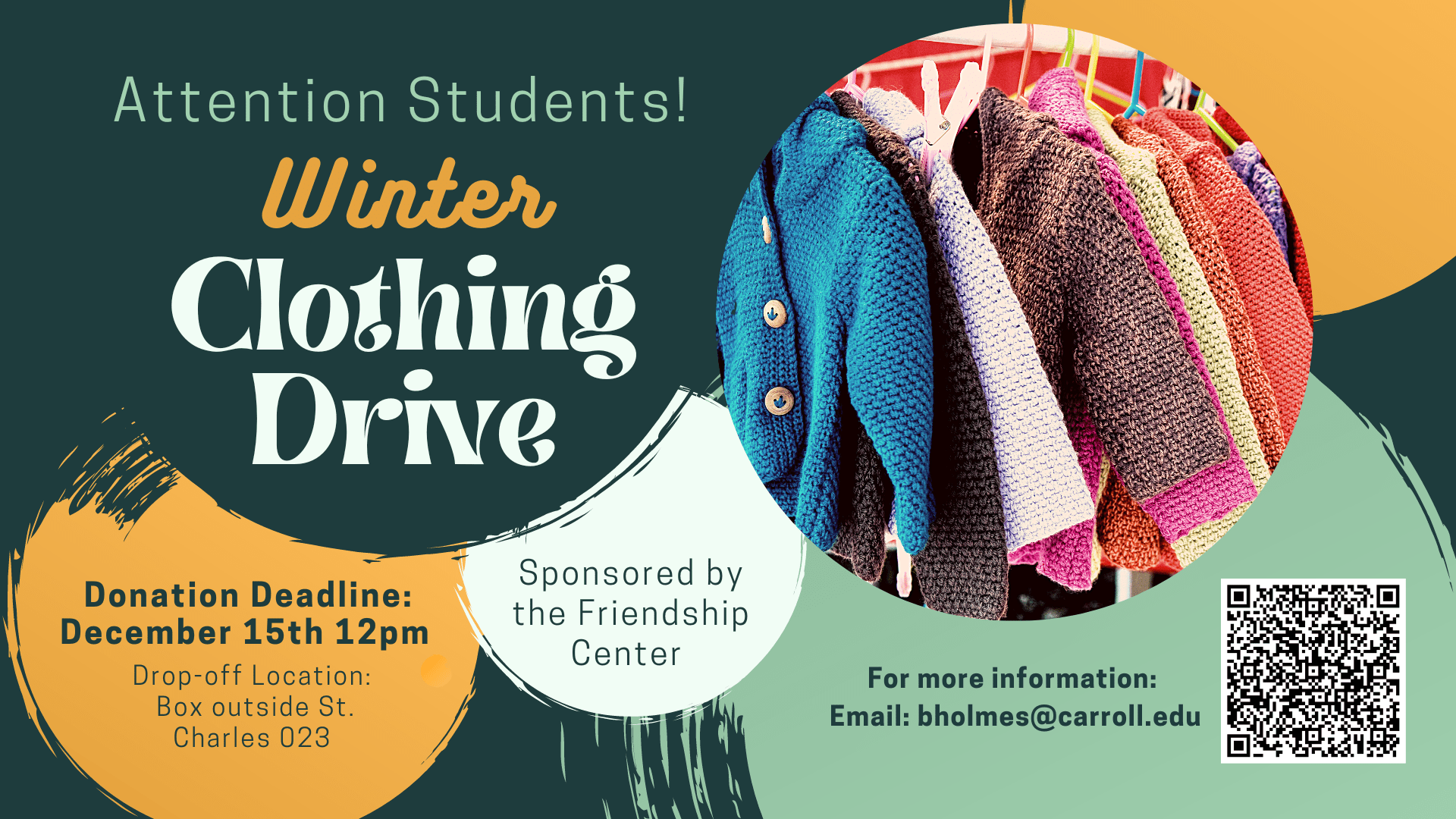 Winter Clothing Drive graphic
