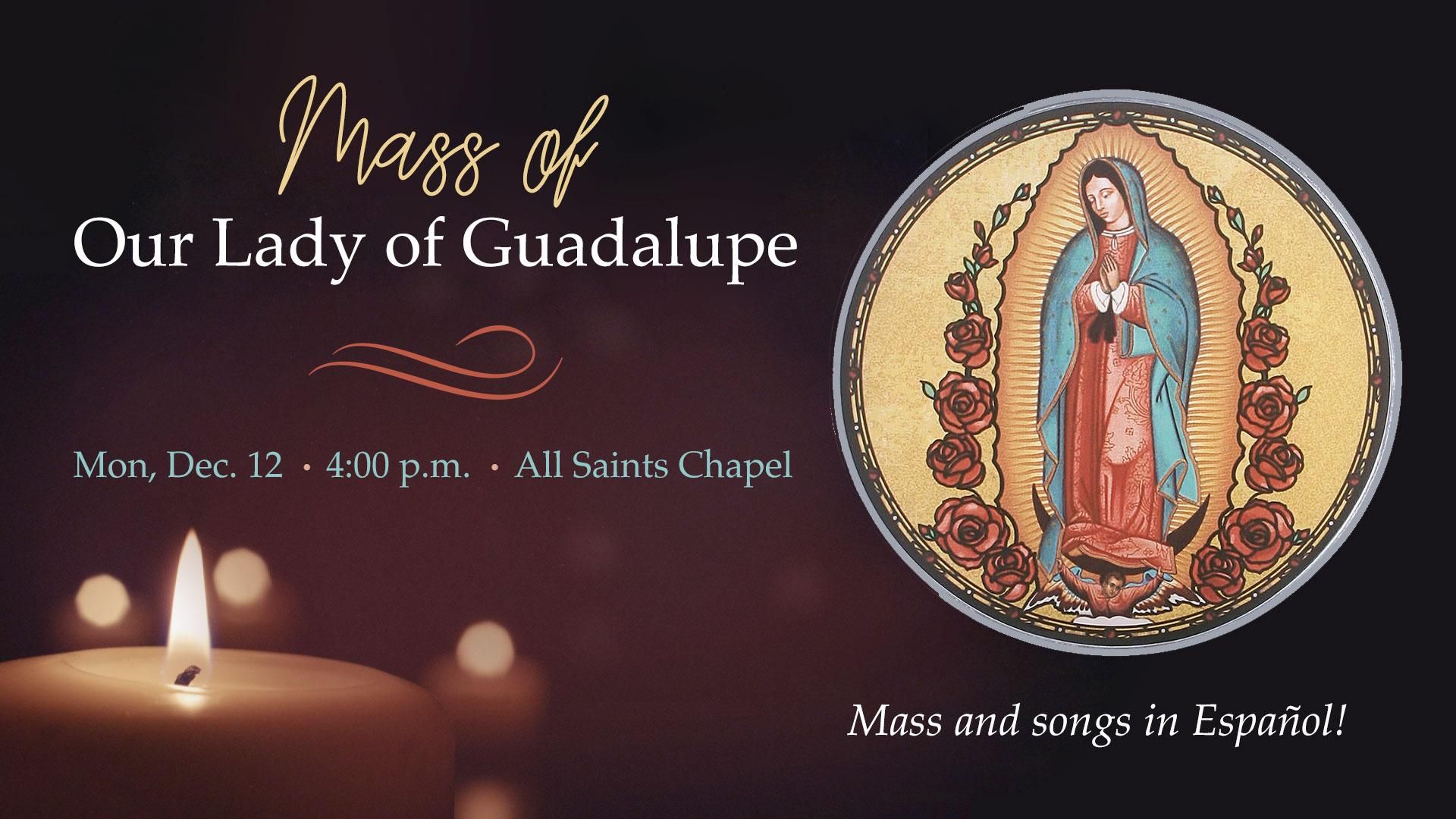 Mass of Our Lady of Guadalupe graphic