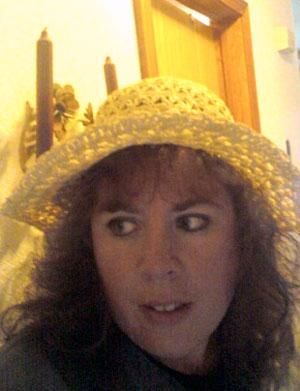 Snapshot of Christy Neiffer in a hat