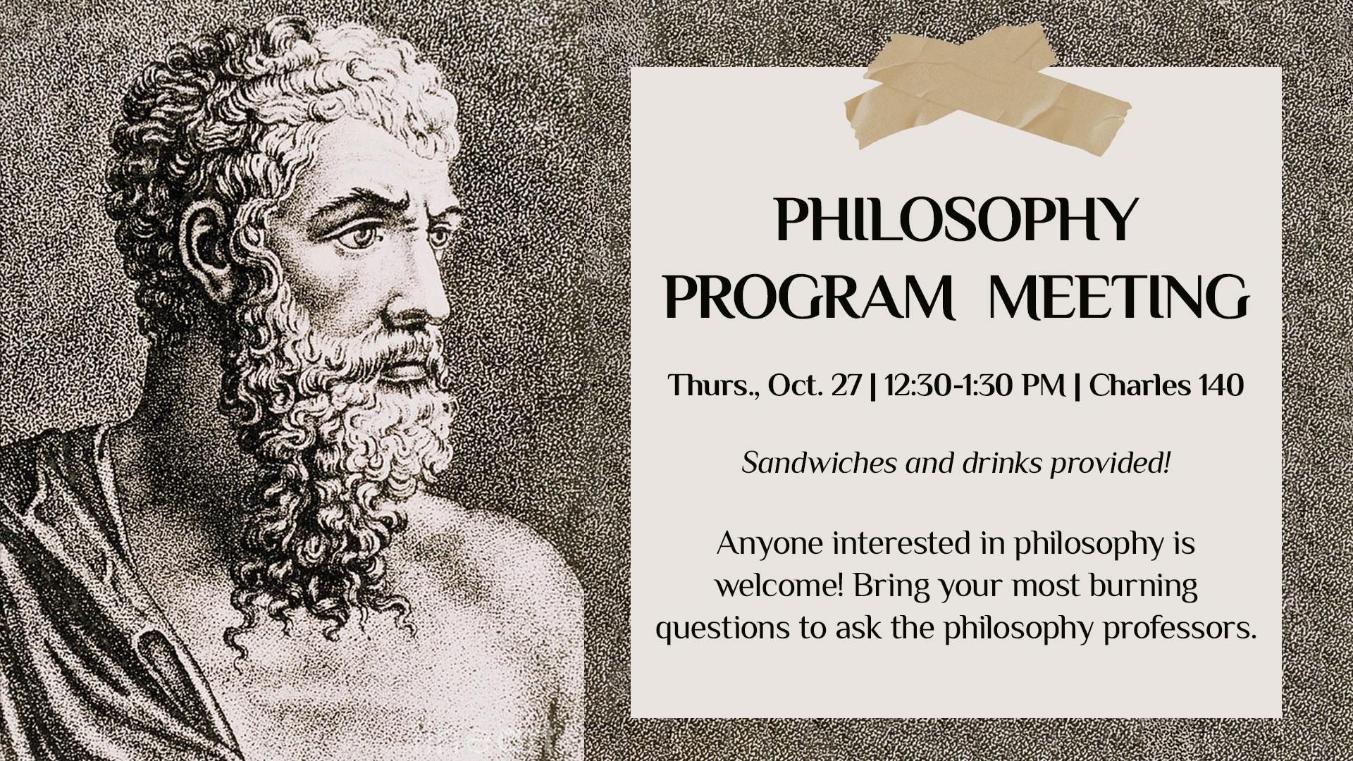 Philosophy Program Meeting