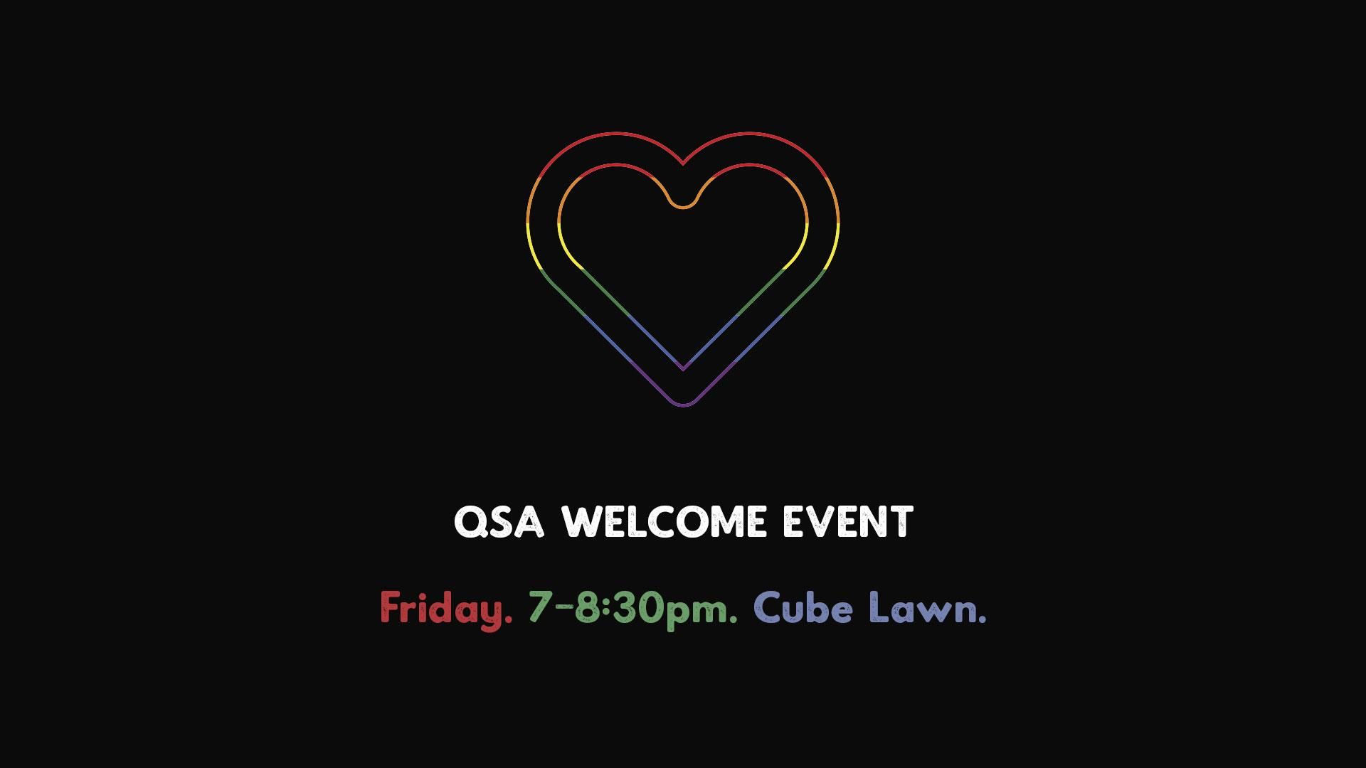 QSA Welcome Event graphic