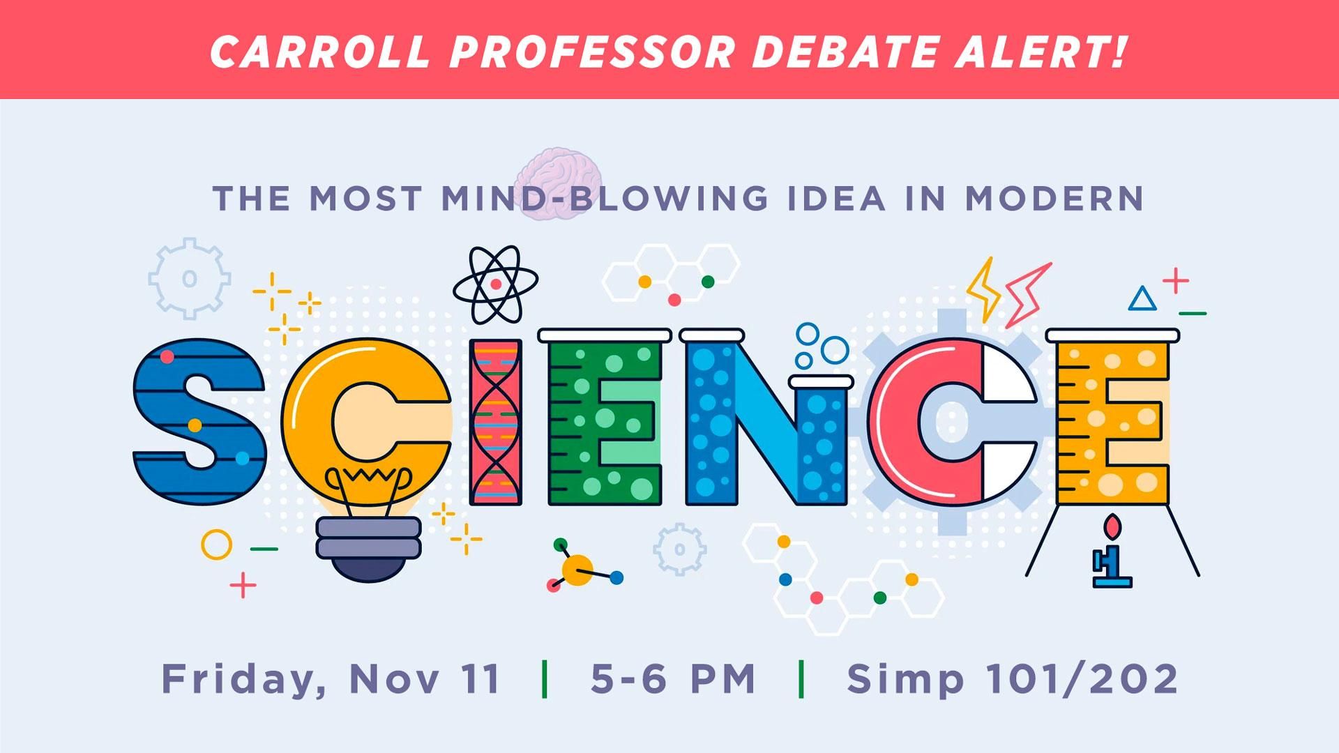 Science debate graphic
