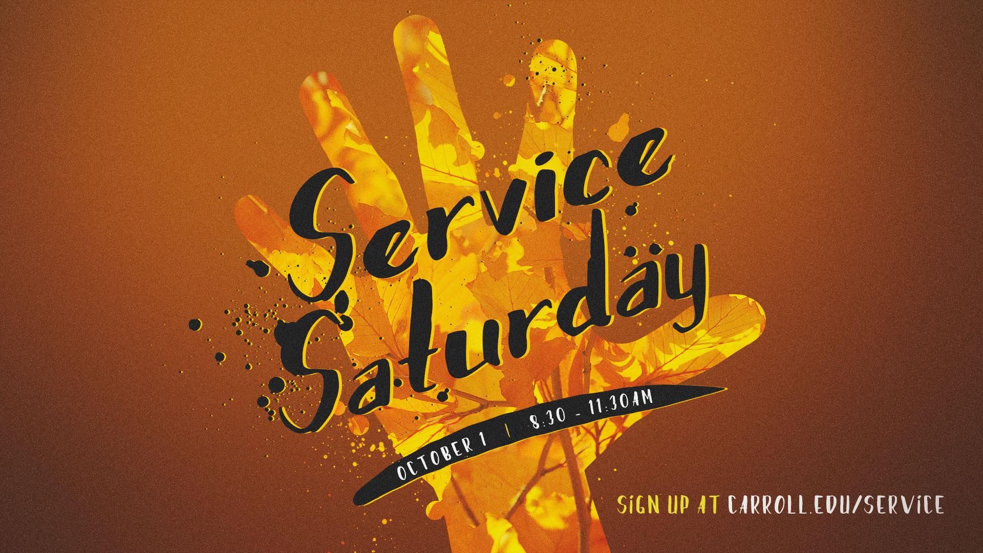 Service Saturday graphic