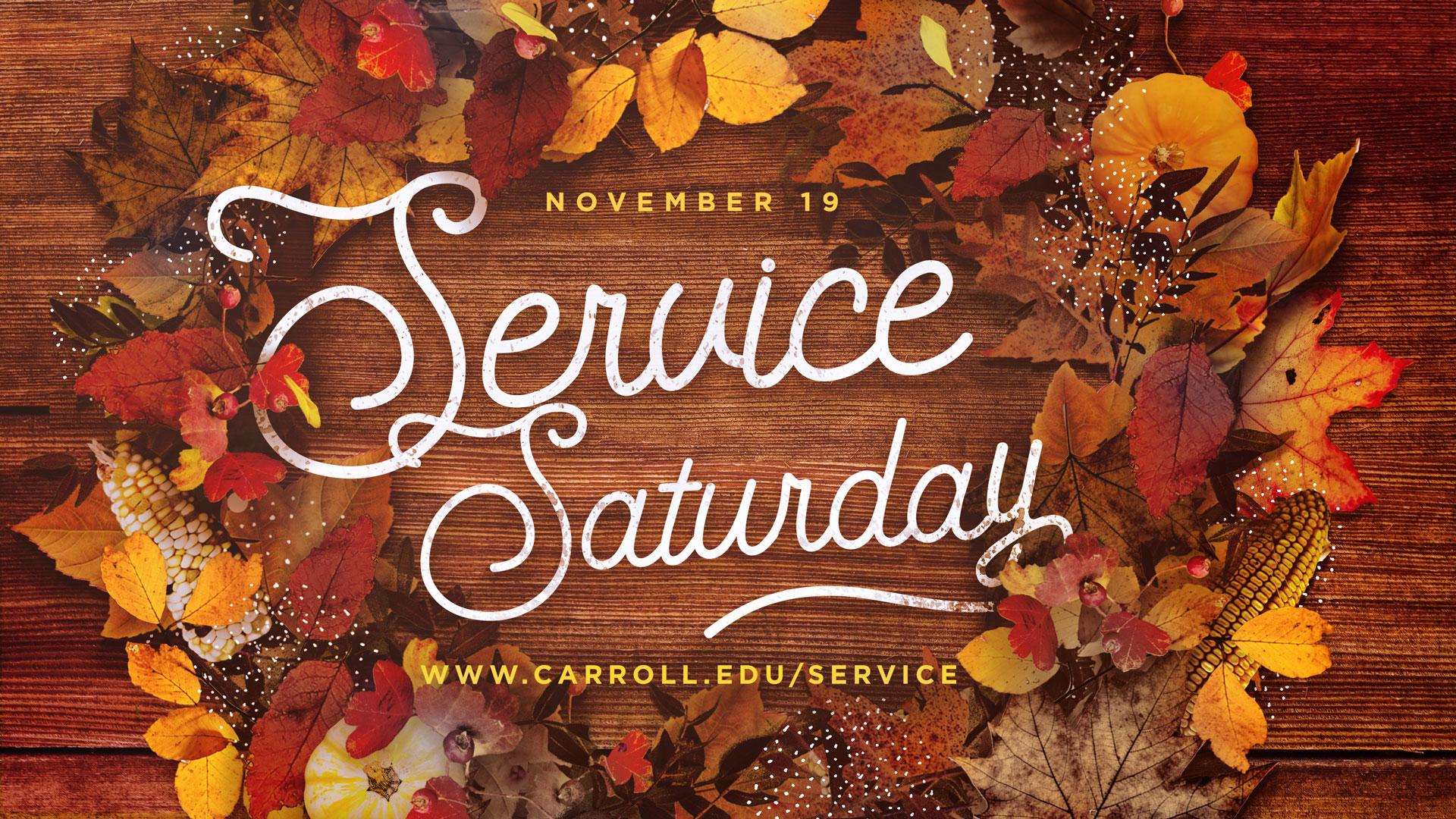 Service Saturday graphic