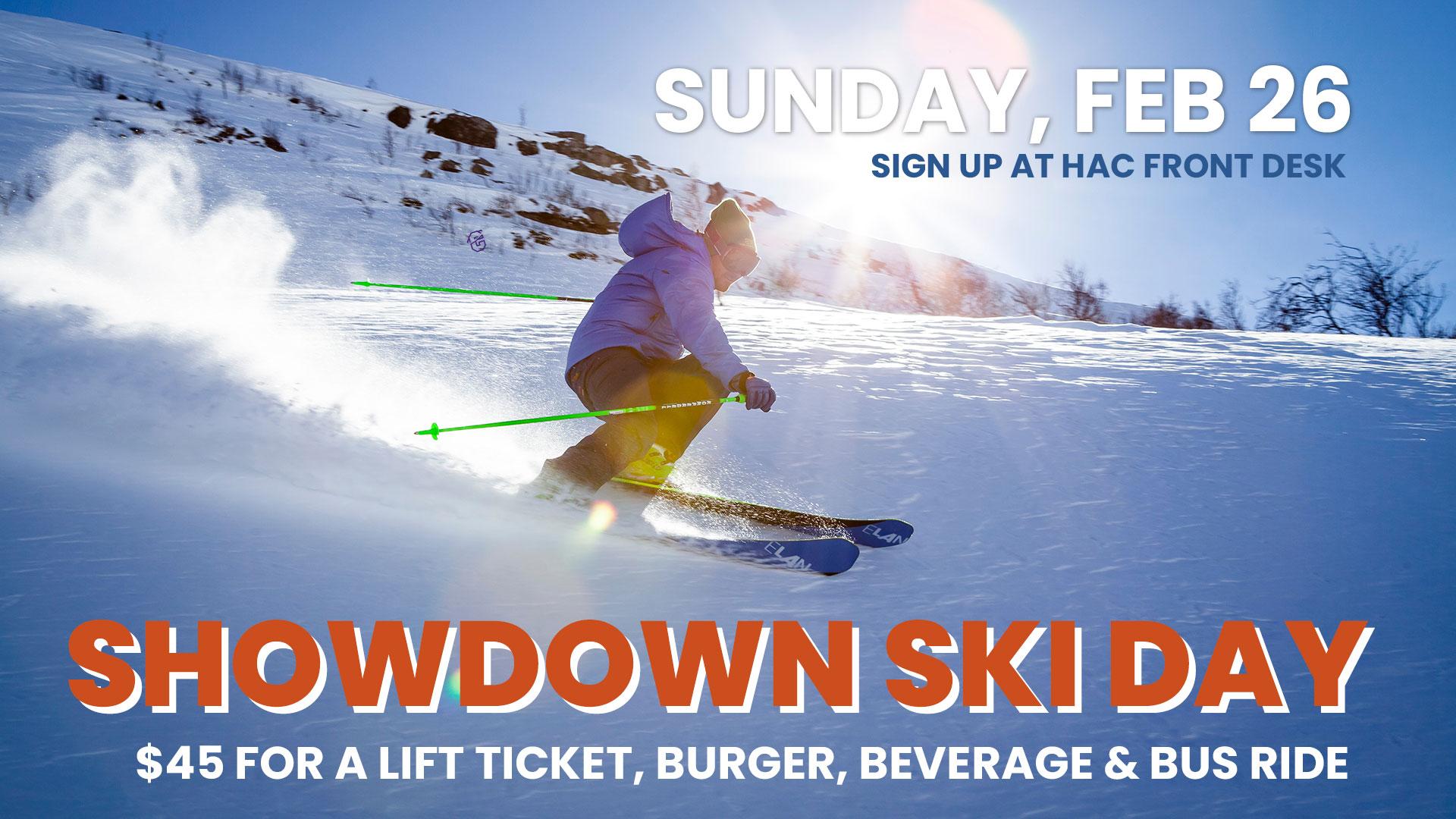 Showdown ski graphic