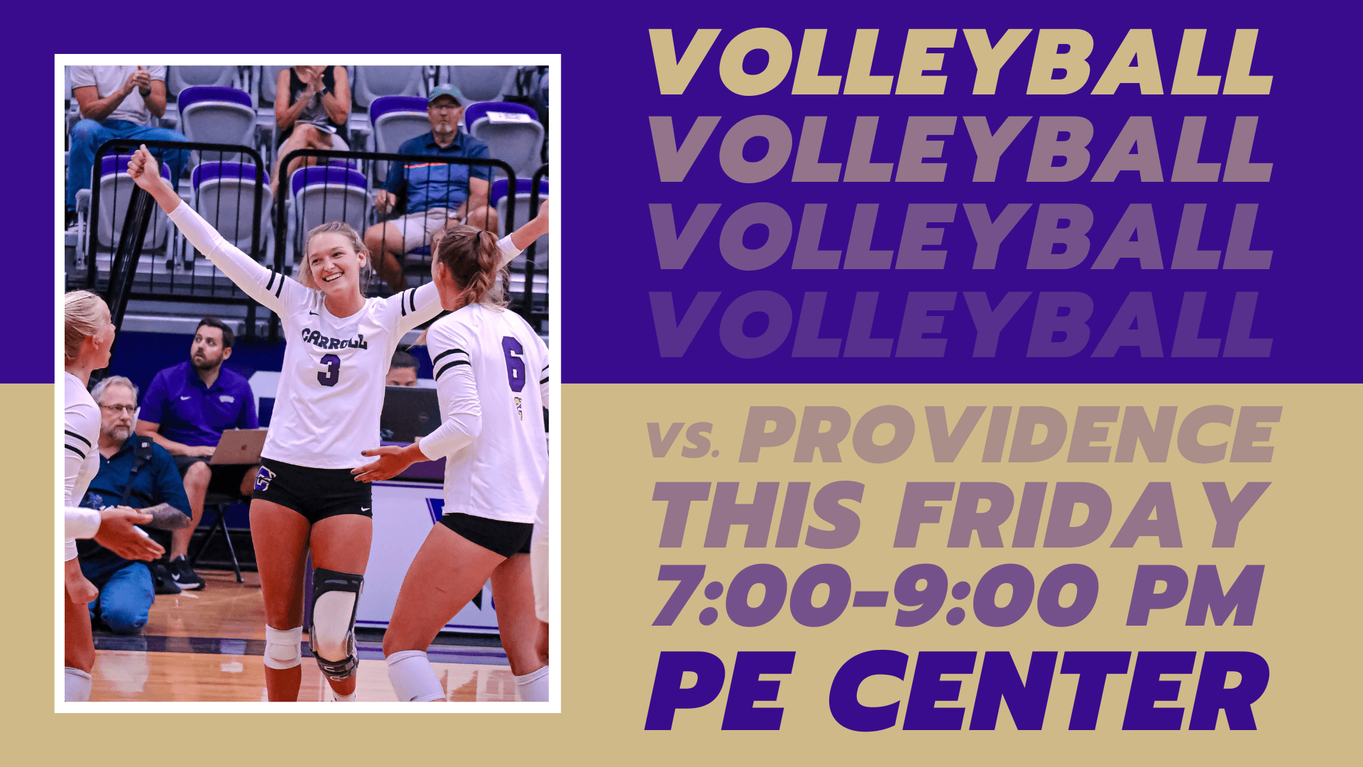 Volleyball vs. Providence poster