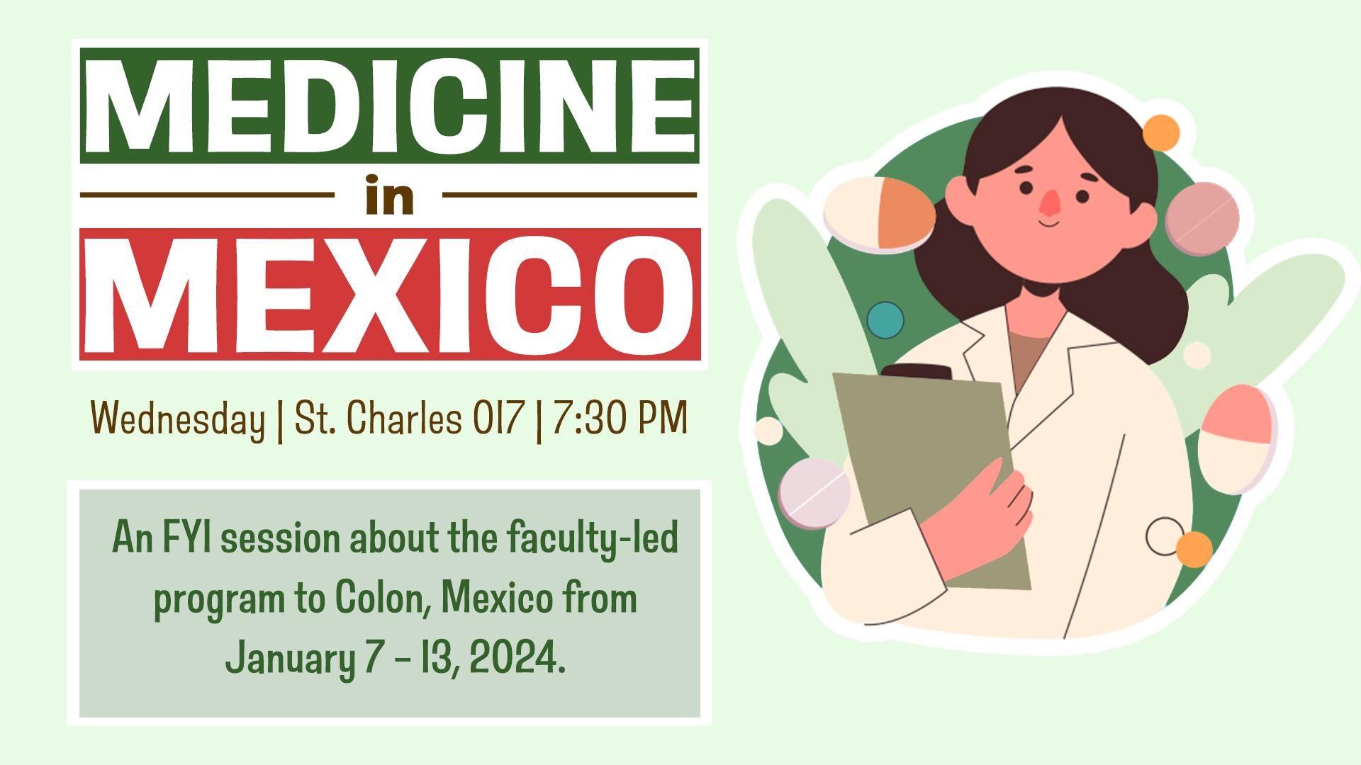 Medicine in Mexico Informational Graphic