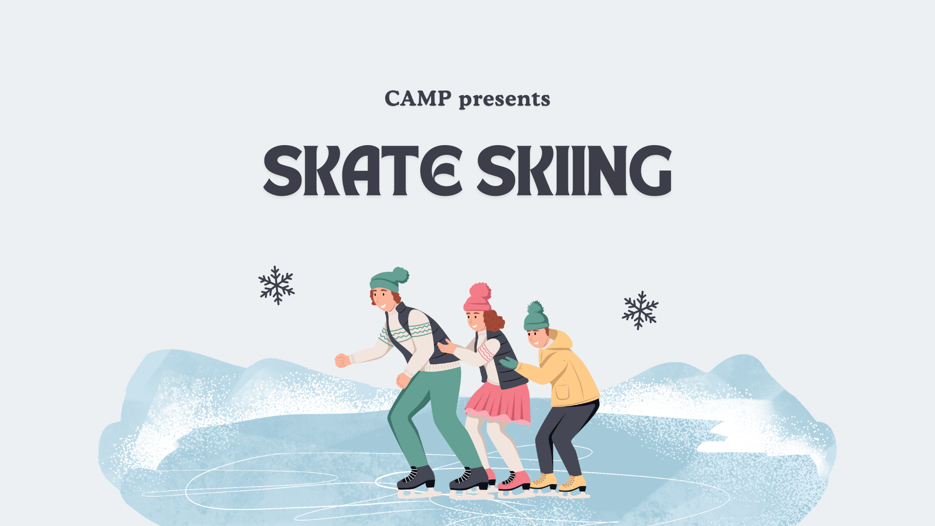 skate skiing