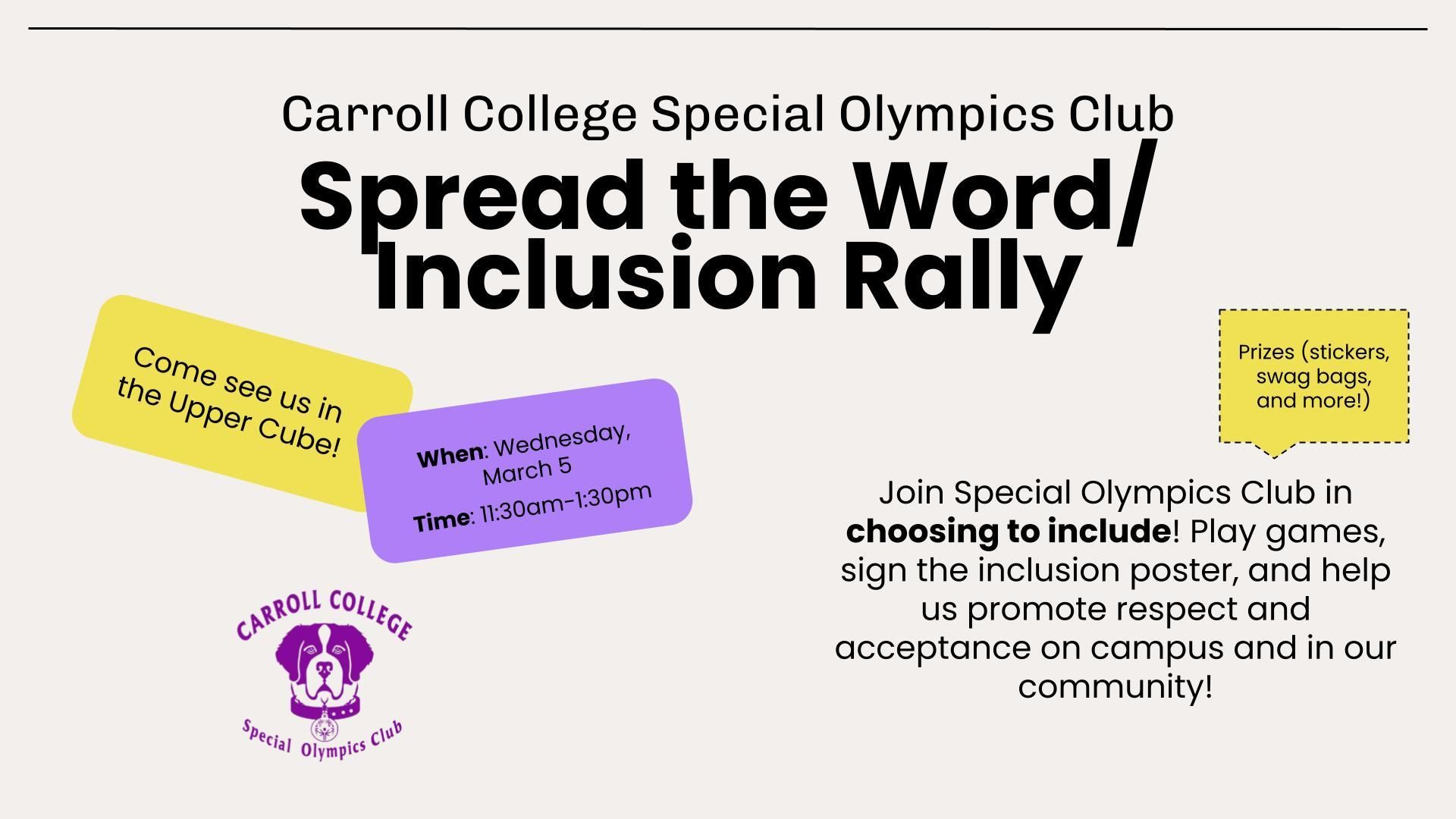 Special Olympics Spread the Word