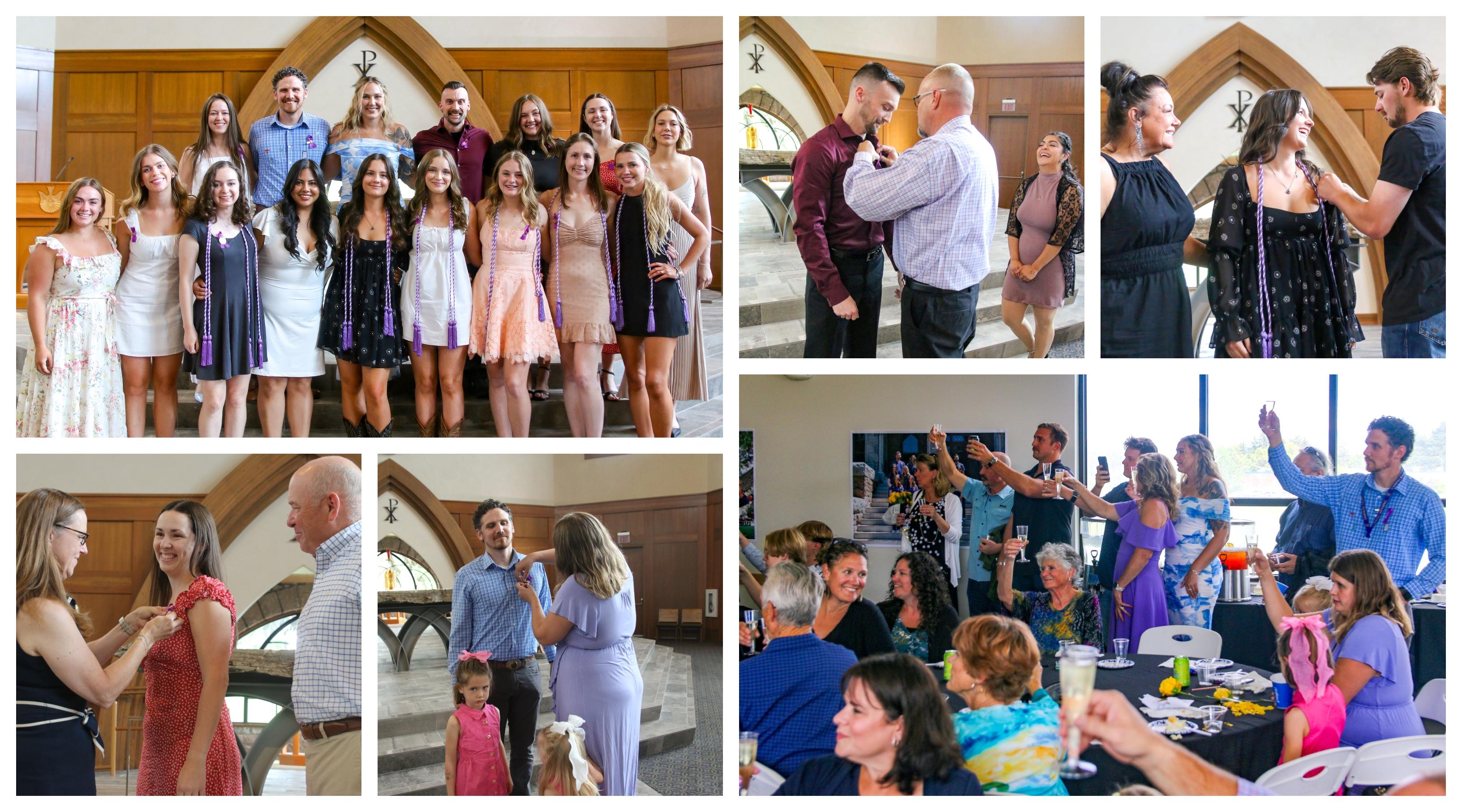 Photo collage of ACNU pinning