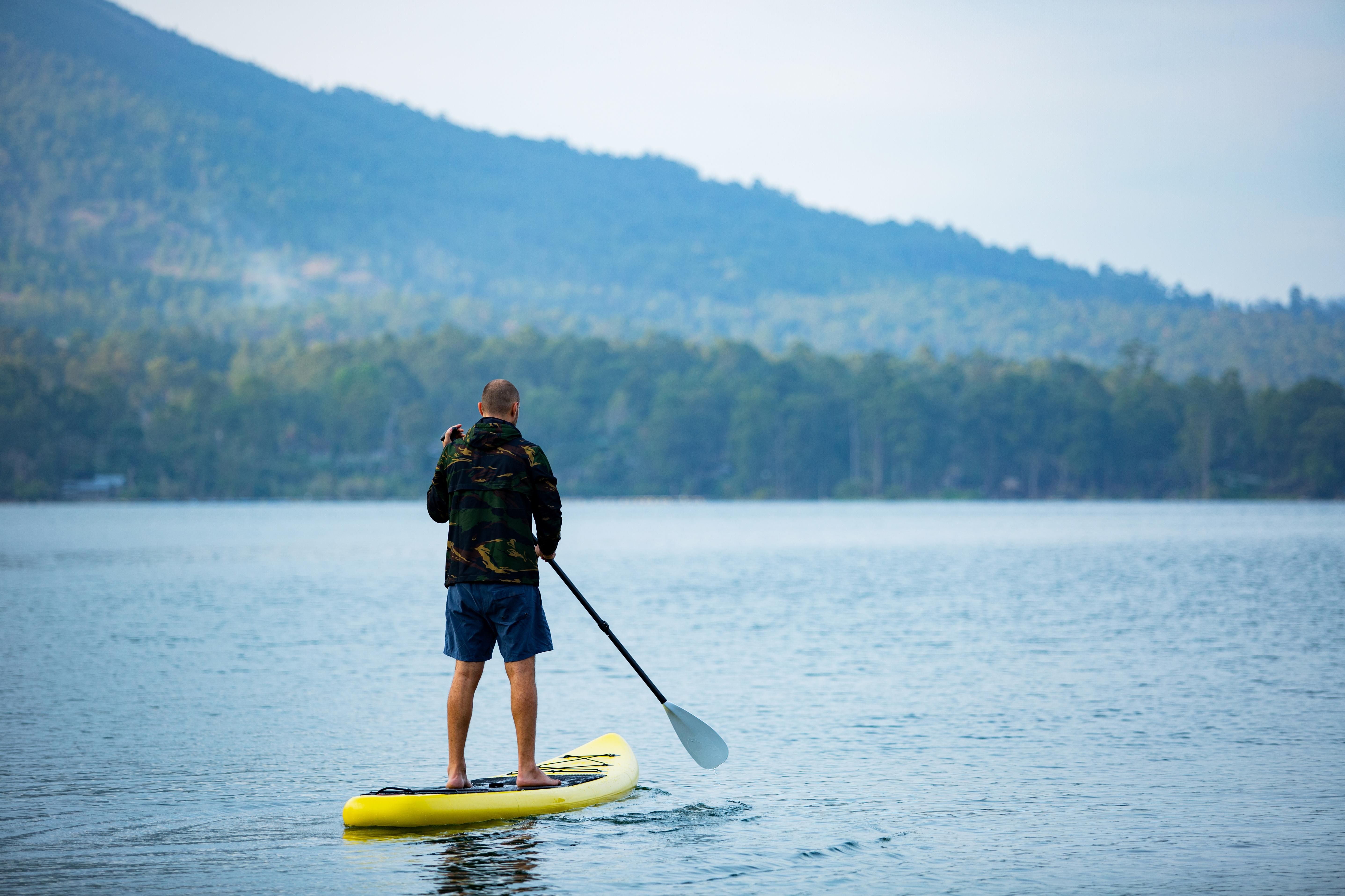 Man on Paddle Board