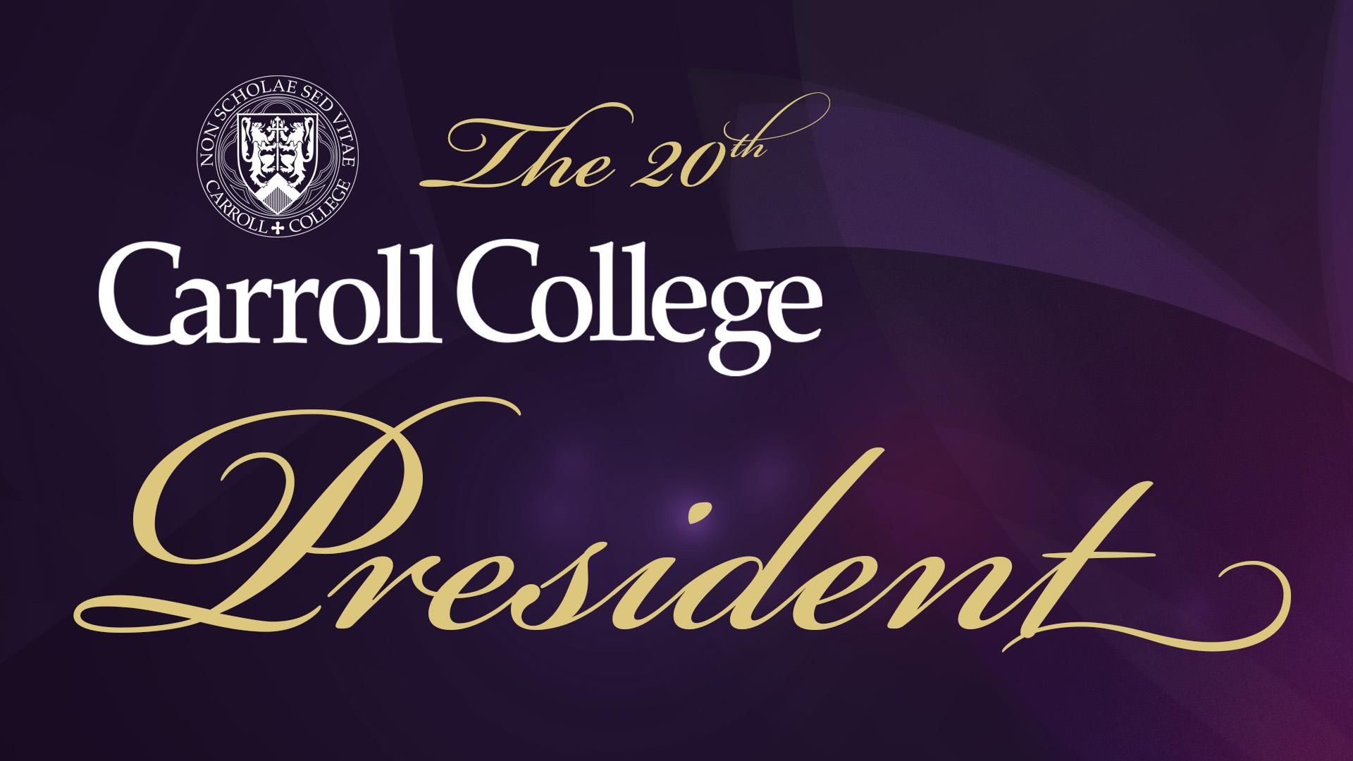 20th President Announcement